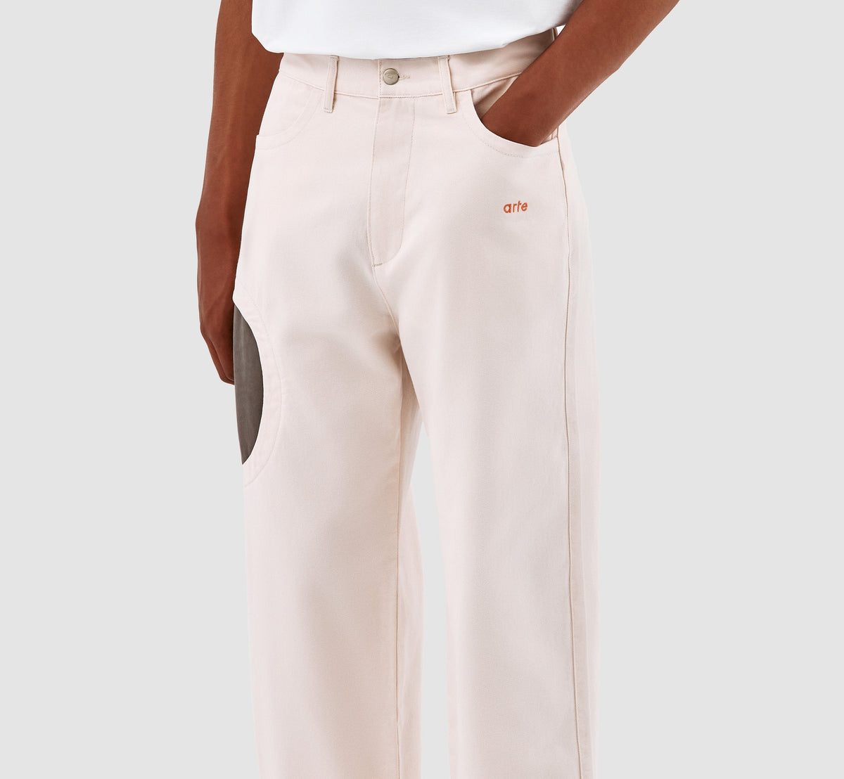 Pantalon Trabal de Jones - Crème/Gris