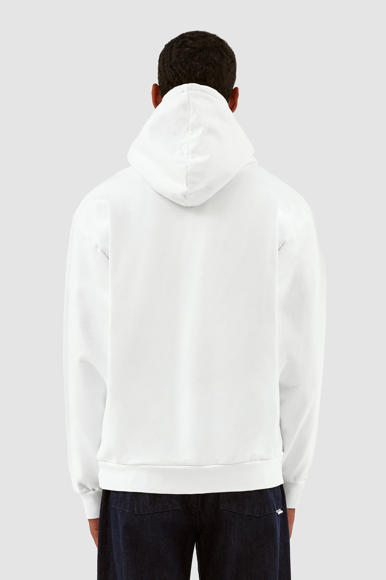 Sweat à capuche Harris Patch Logo - Blanc