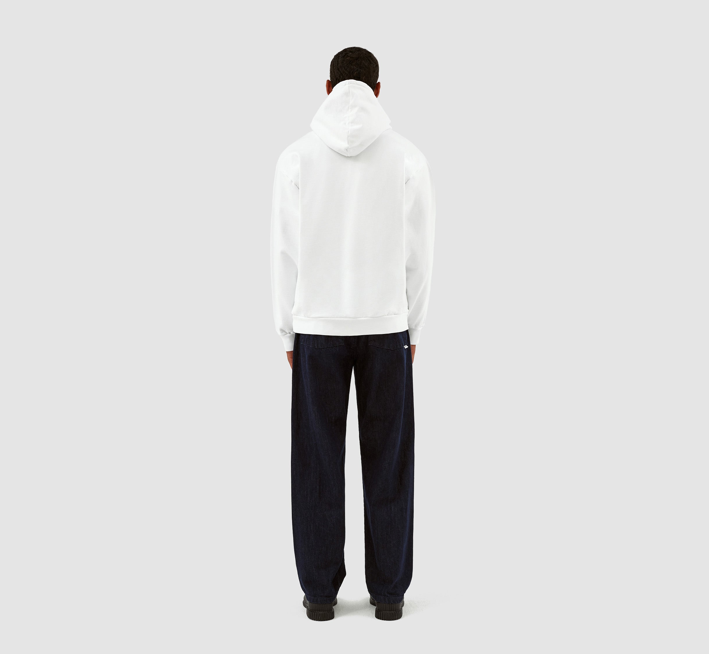 Sweat à capuche Harris Patch Logo - Blanc