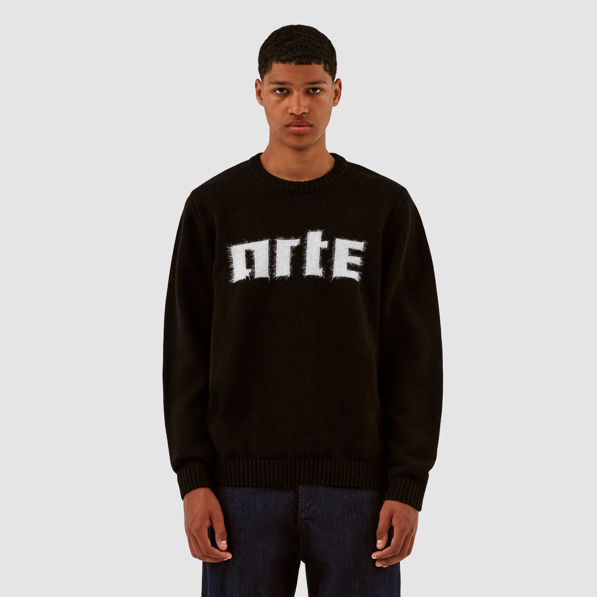 Pull en maille avec logo Kobe - Noir