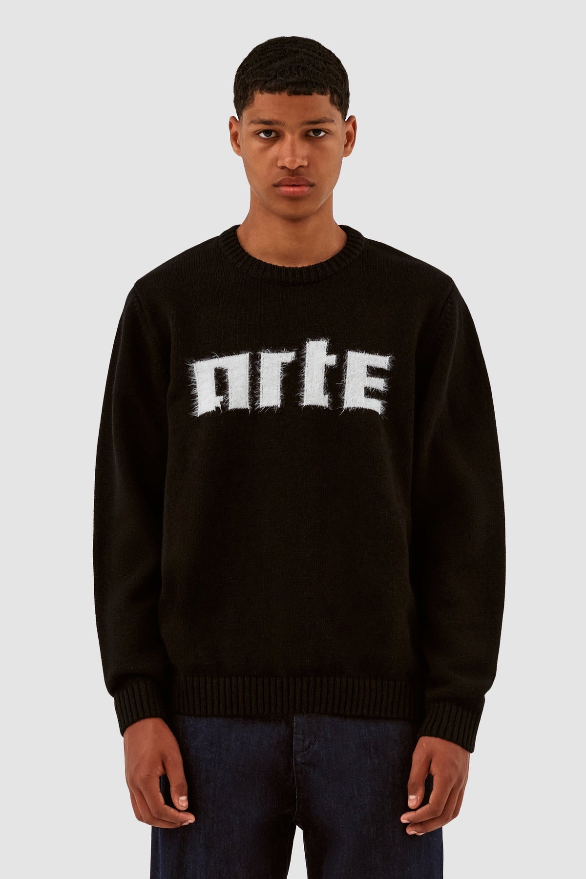 Pull en maille avec logo Kobe - Noir