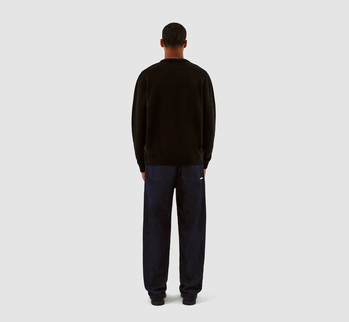 Pull en maille avec logo Kobe - Noir
