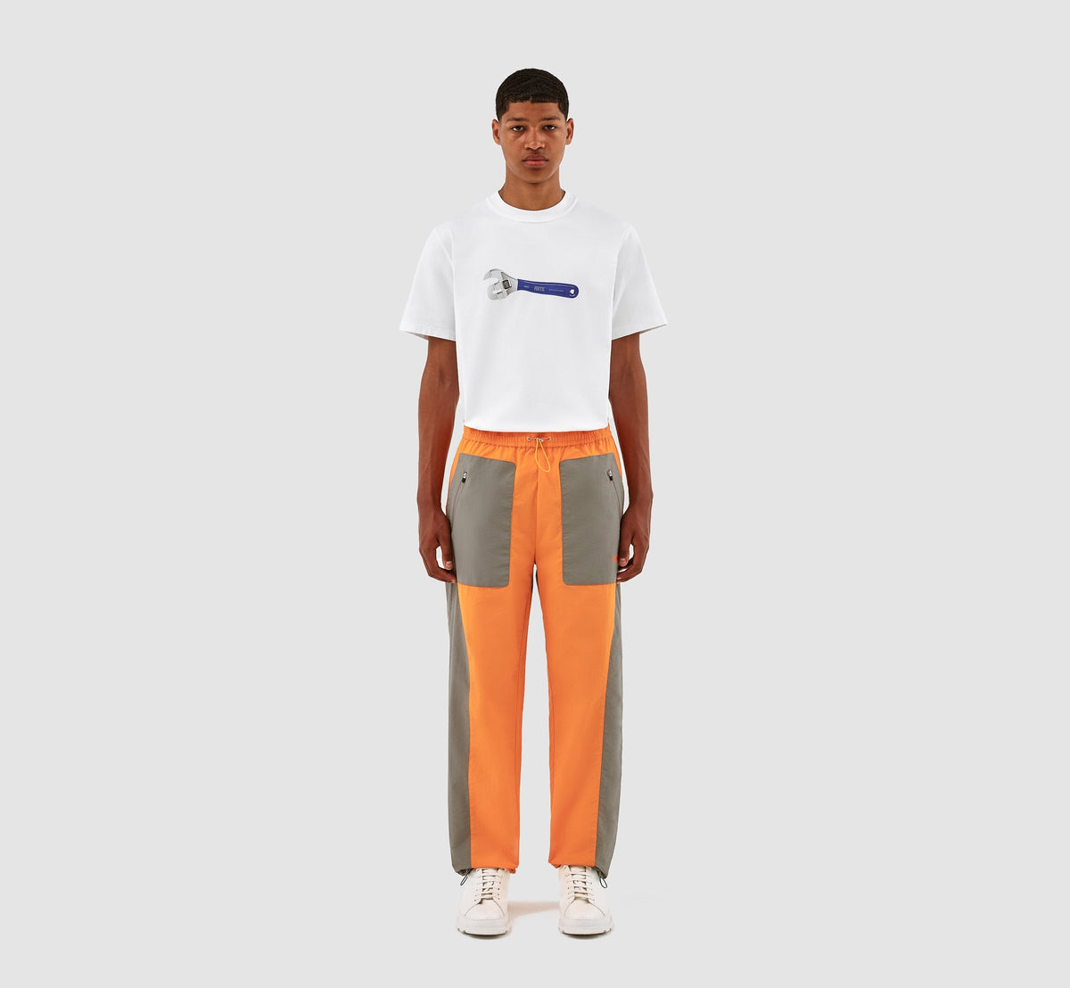 Pantalon Jeff - Orange/Gris