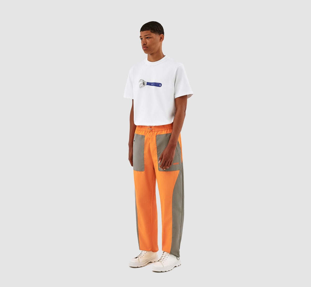 Pantalon Jeff - Orange/Gris