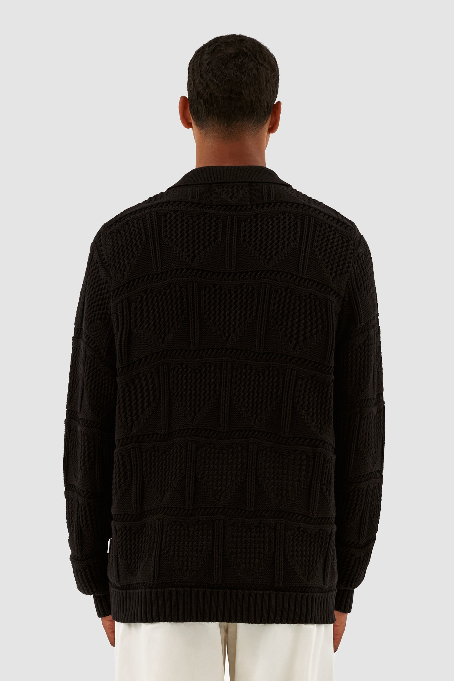 Cardigan croche Kyle - Noir