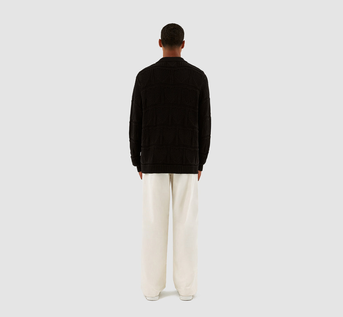 Cardigan croche Kyle - Noir