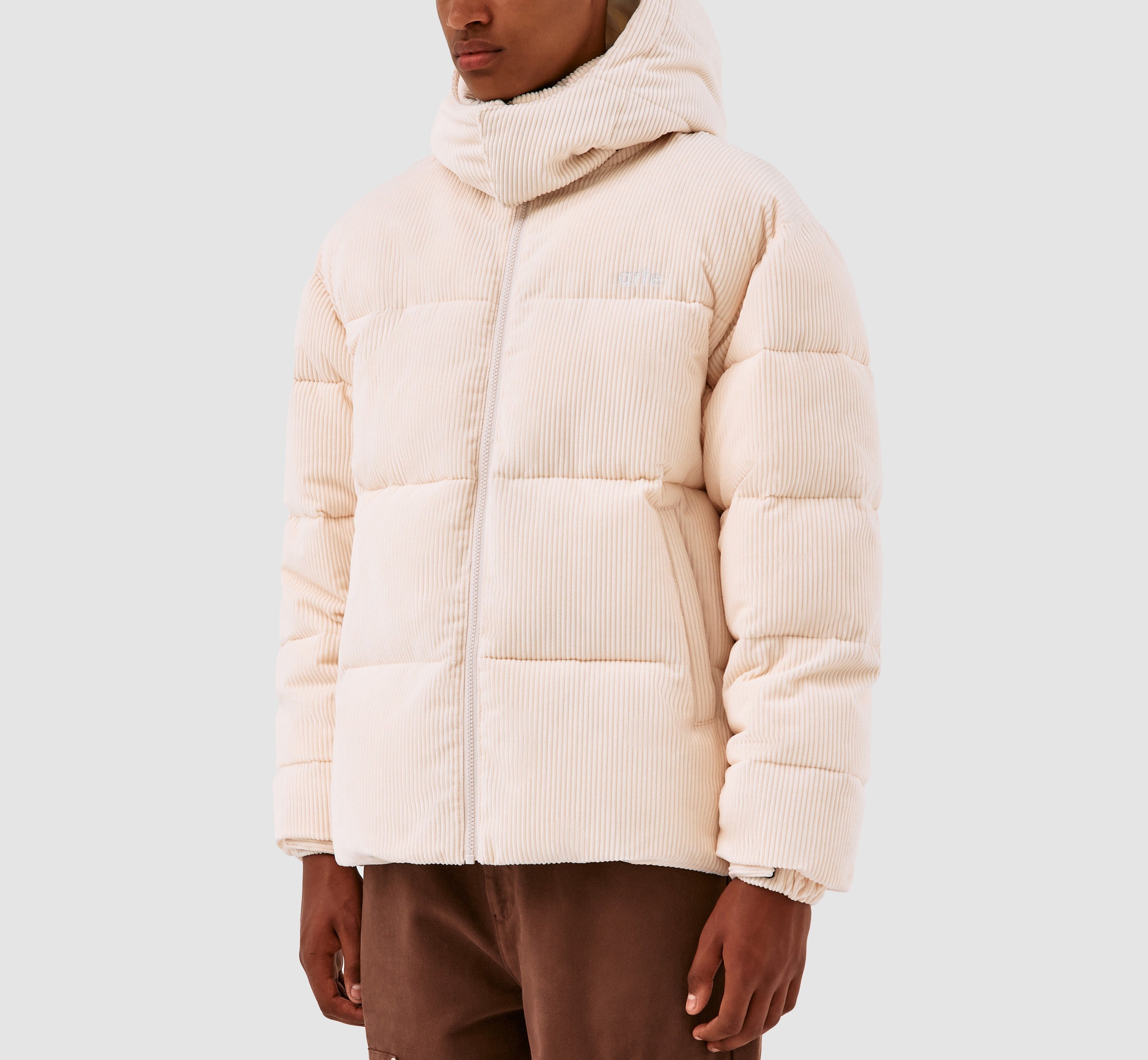 Veste ample en velours côtelé Joey - Crème