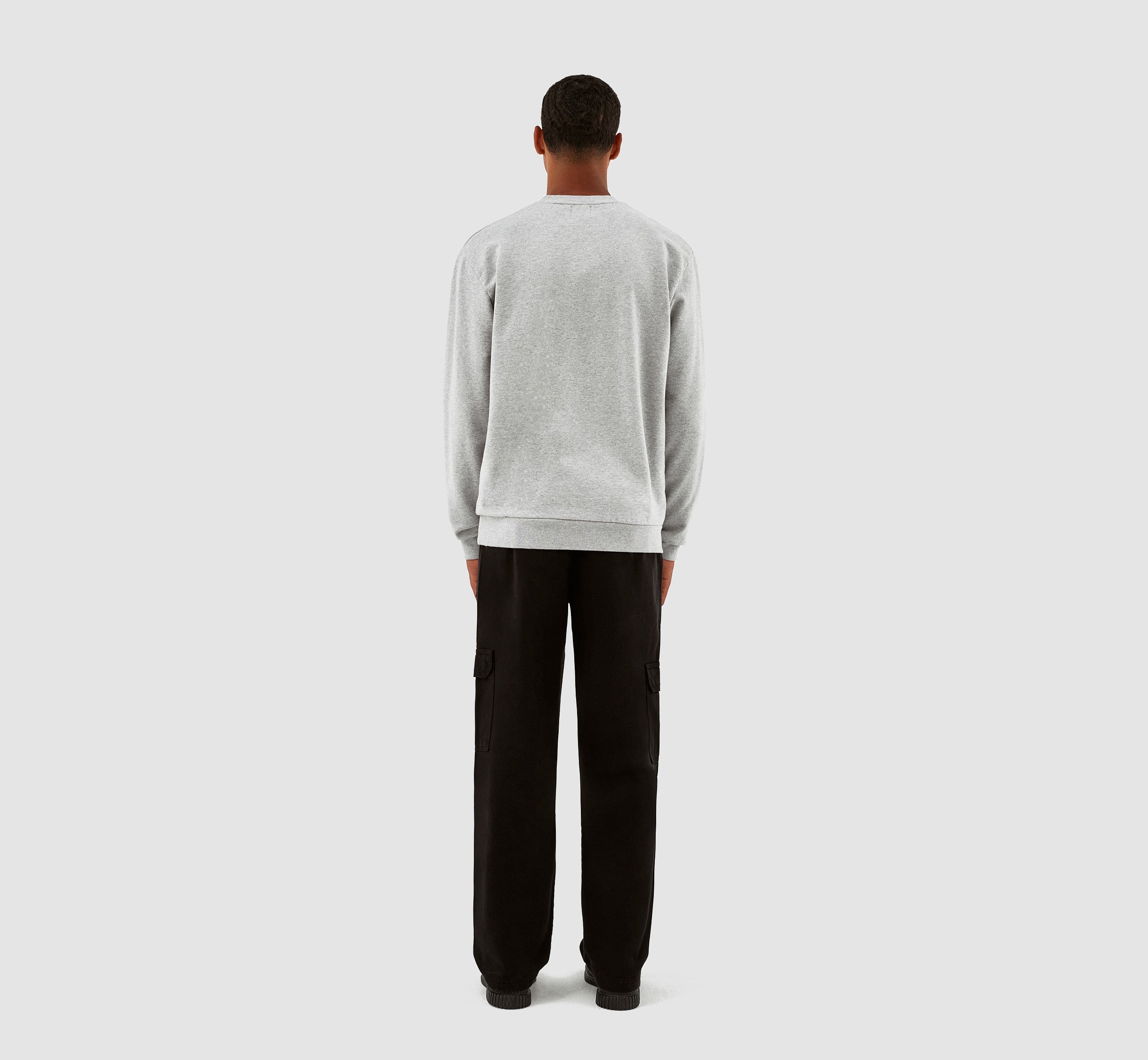 Clarck Block Logo Crewneck - Gris