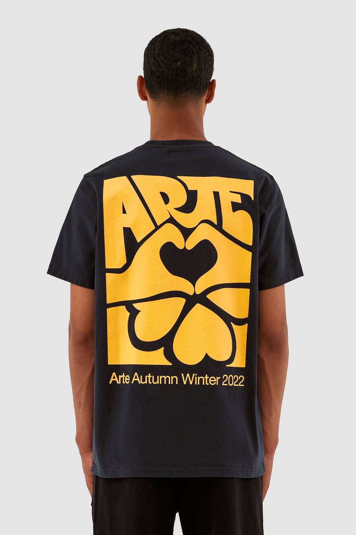T-shirt Diels imprimé dans le dos de Turner - Marine