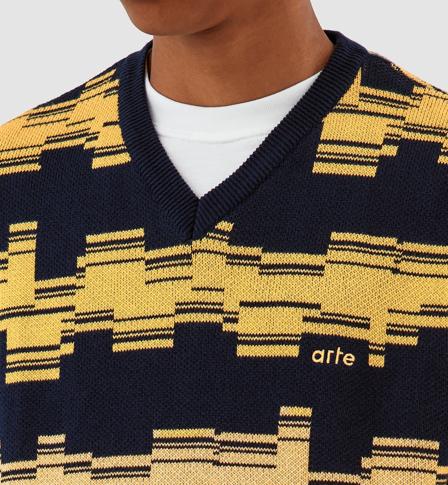 Tricot Karl Tertis - Marine/Jaune