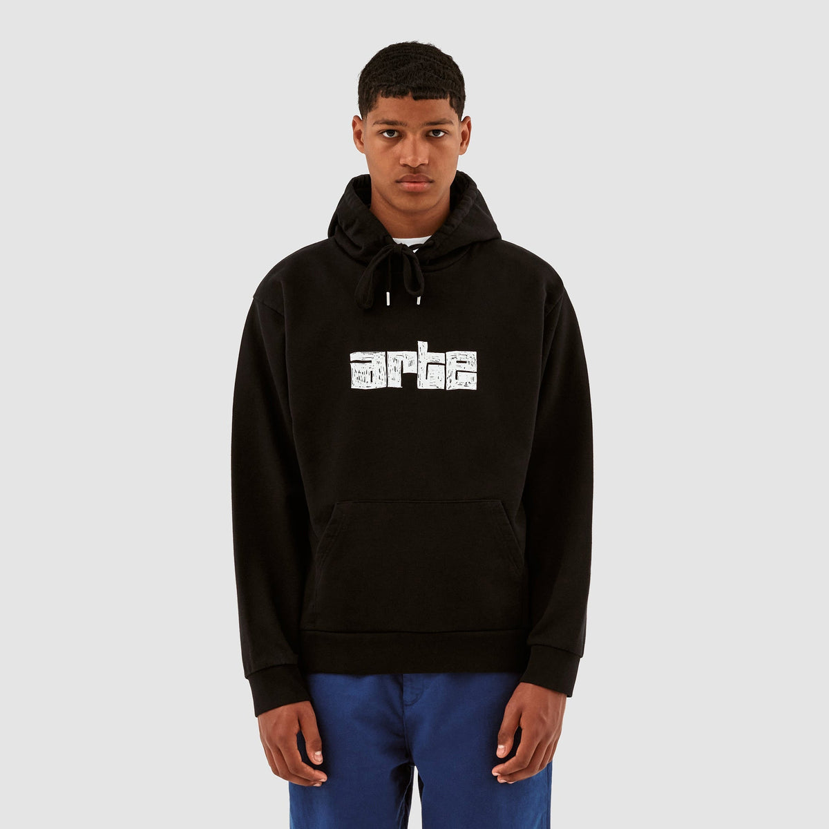 Sweat à capuche Harris Block Logo - Noir
