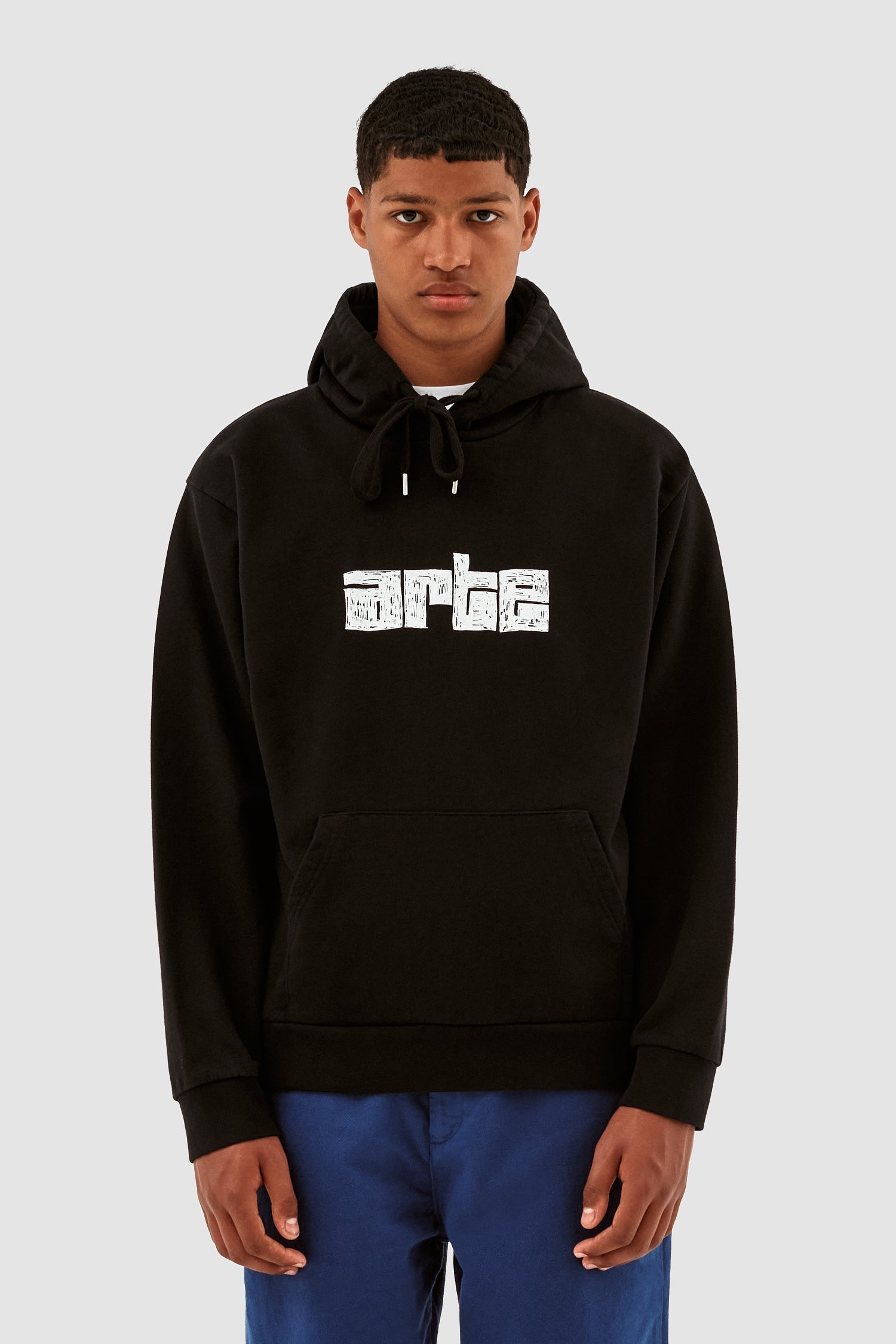 Sweat à capuche Harris Block Logo - Noir