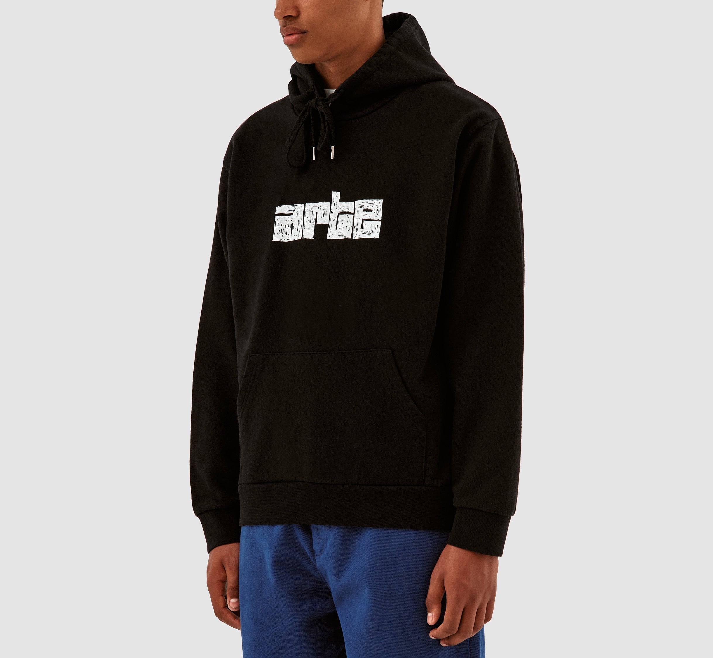 Sweat à capuche Harris Block Logo - Noir