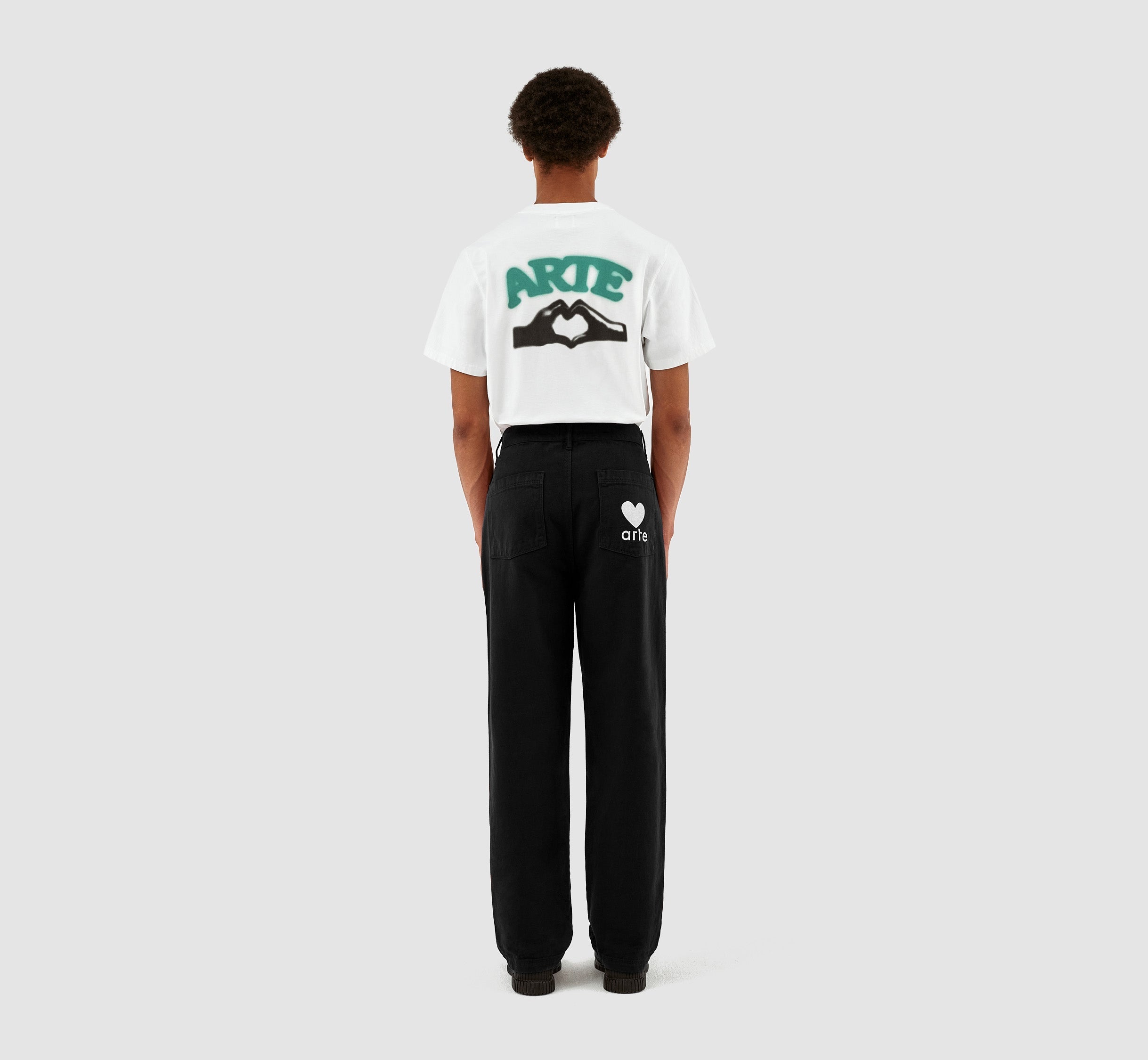 Pantalon à poches en forme de cœur Porter - Noir - NO ARCHIVE SALE