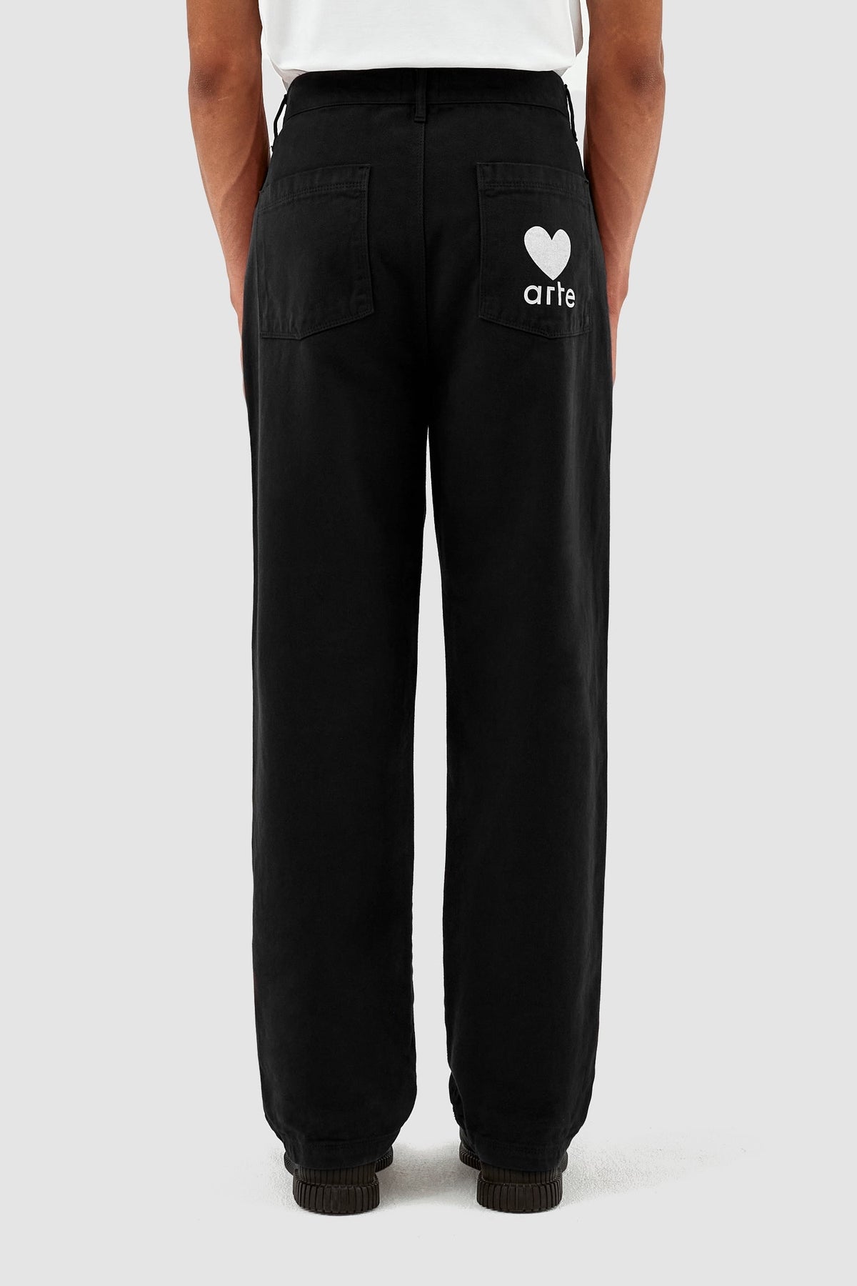 Pantalon à poches en forme de cœur Porter - Noir - NO ARCHIVE SALE