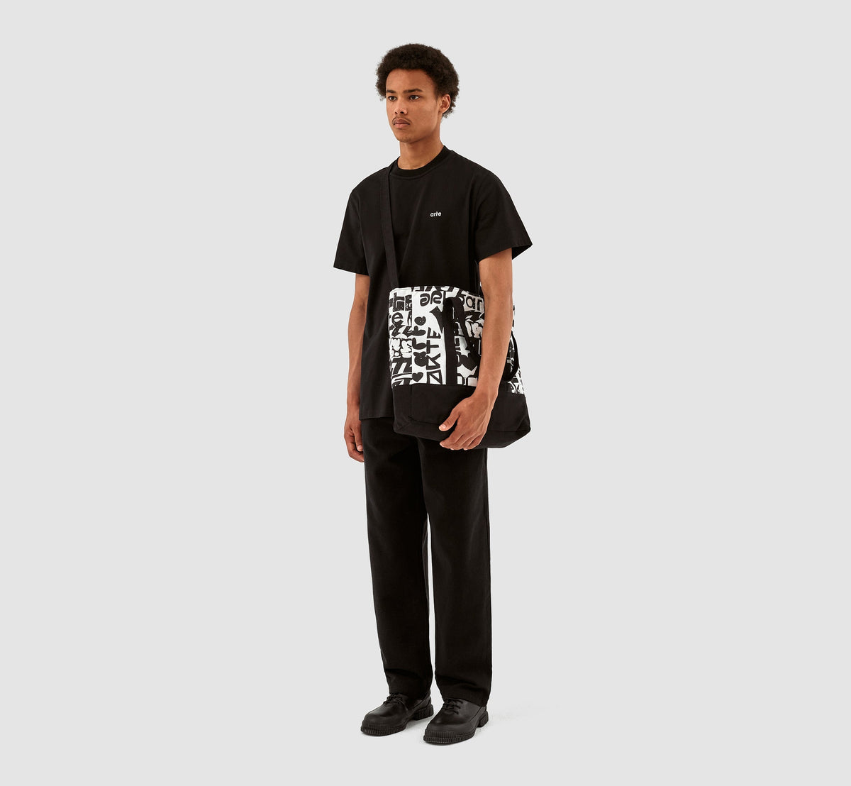 Sac fourre-tout Thomas Allover - Blanc/Noir