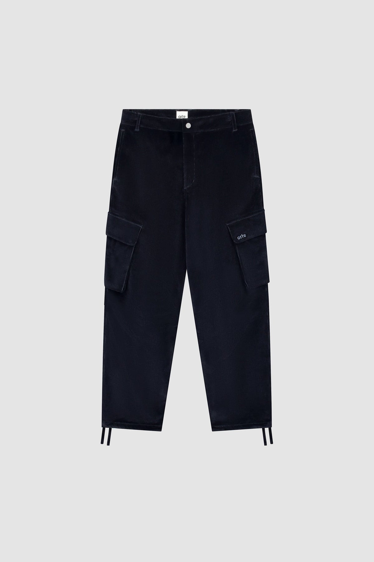 Pantalon cargo en velours côtelé - Marine