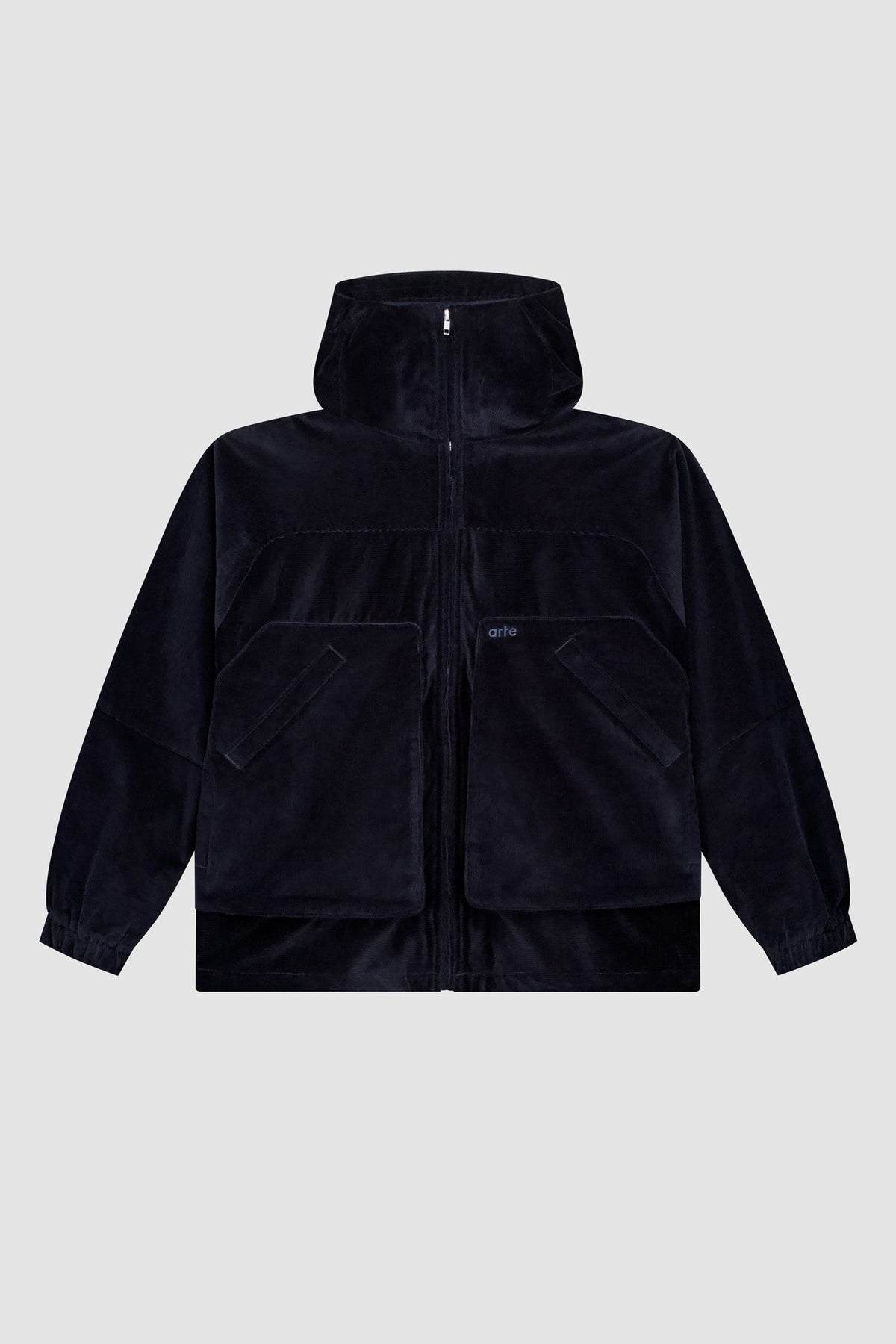 Veste technique en velours côtelé - Marine