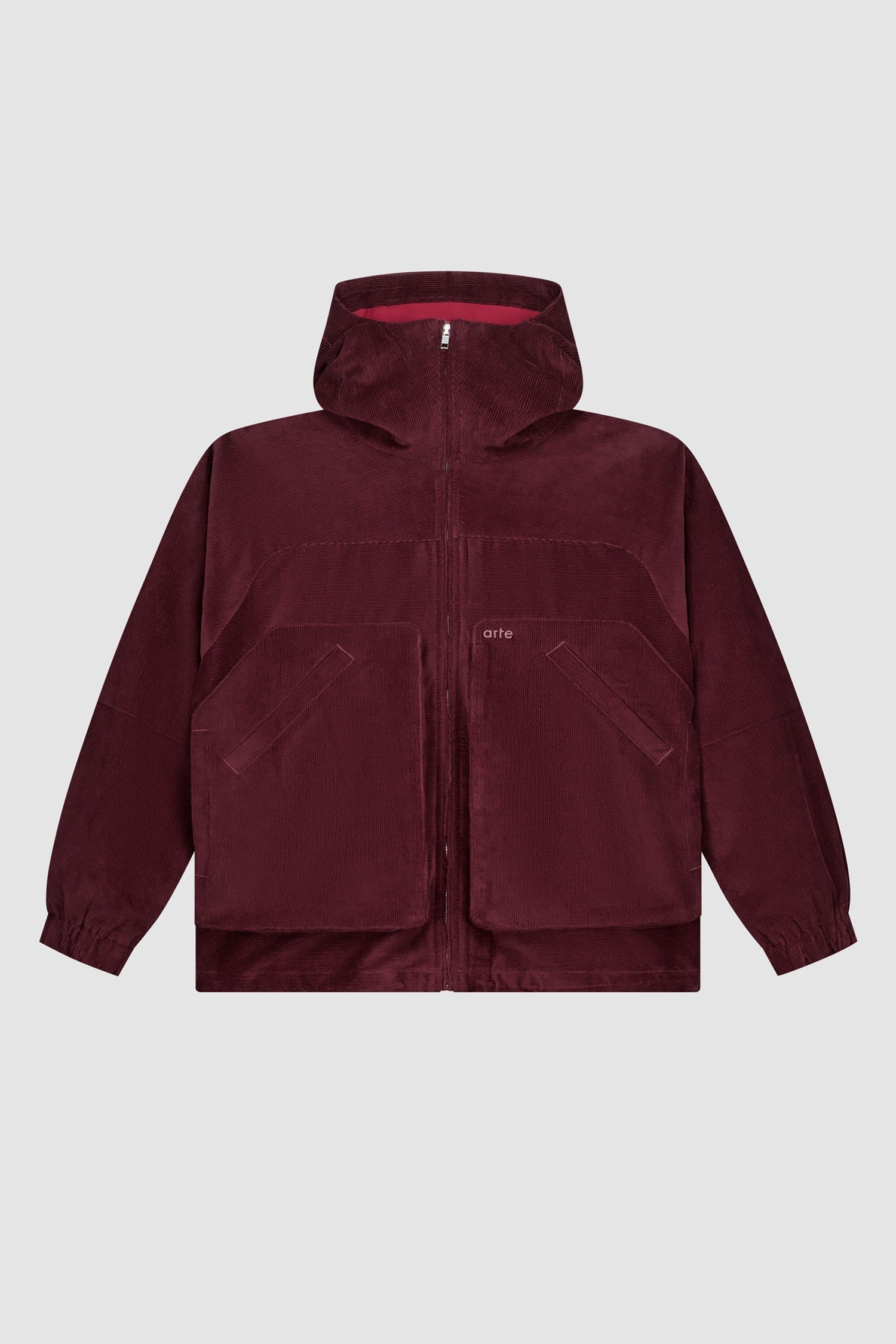 Veste technique en velours côtelé - Bordeaux