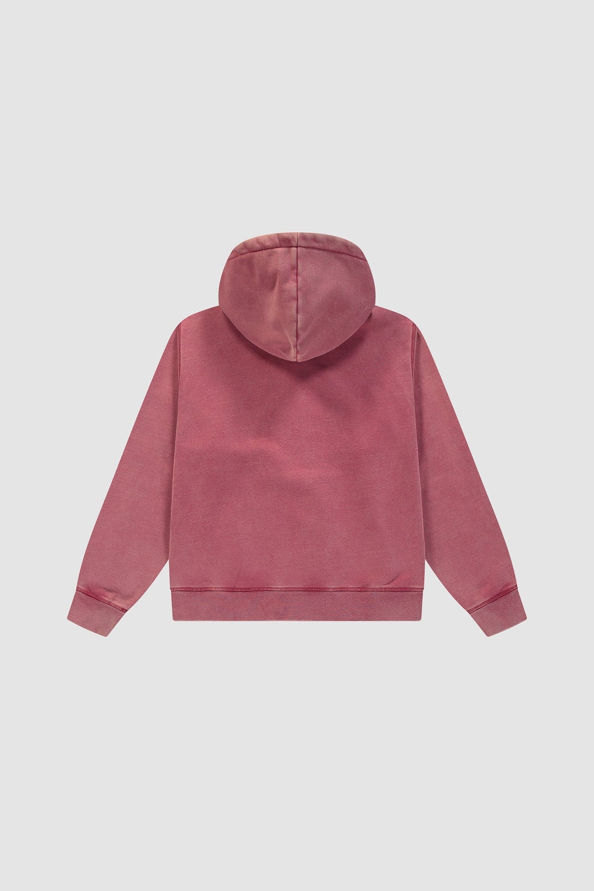 Sweat à capuche zippé « Stencil Sunfade » - Rouge