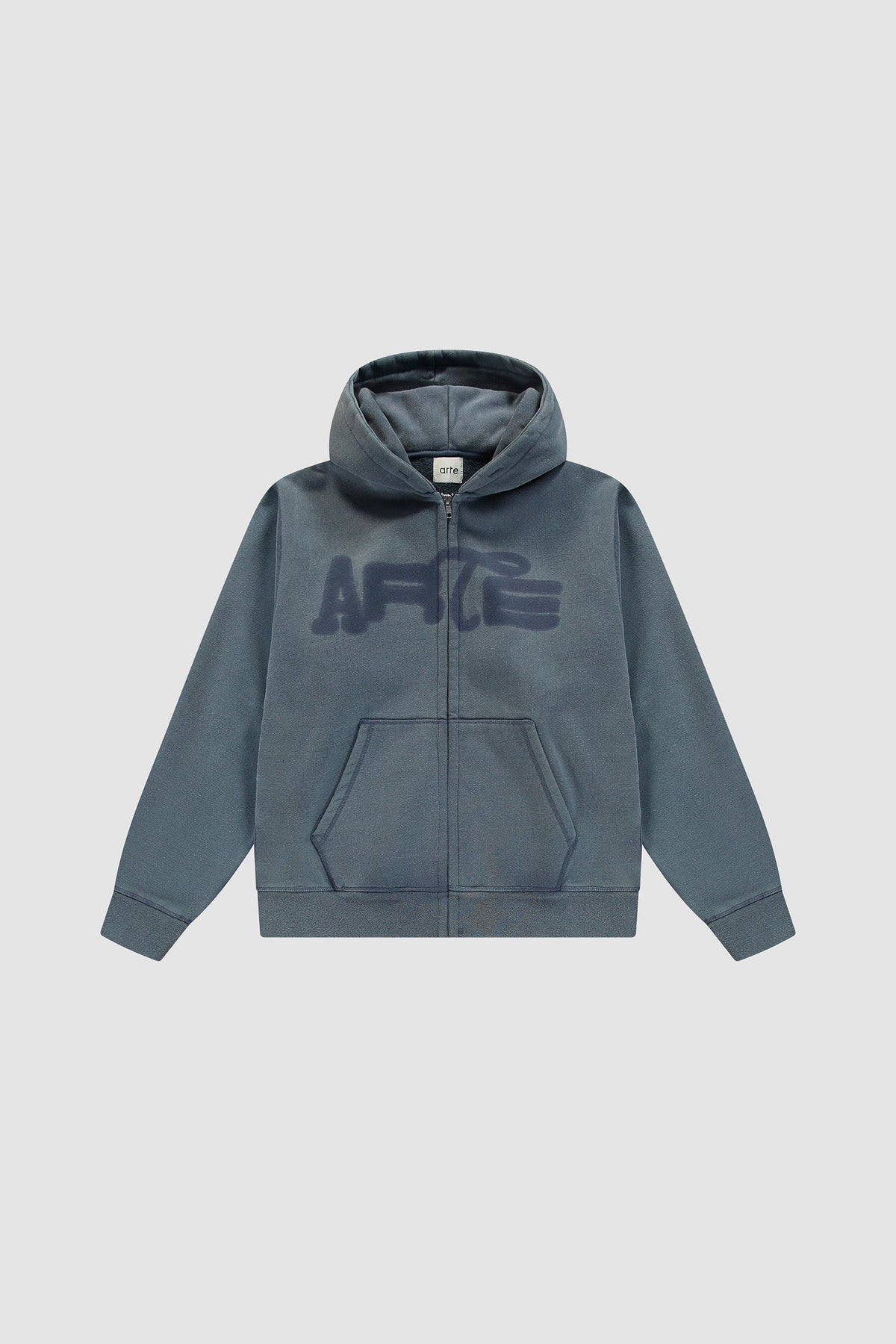 Sweat à capuche zippé « Stencil Sunfade » - Bleu marine
