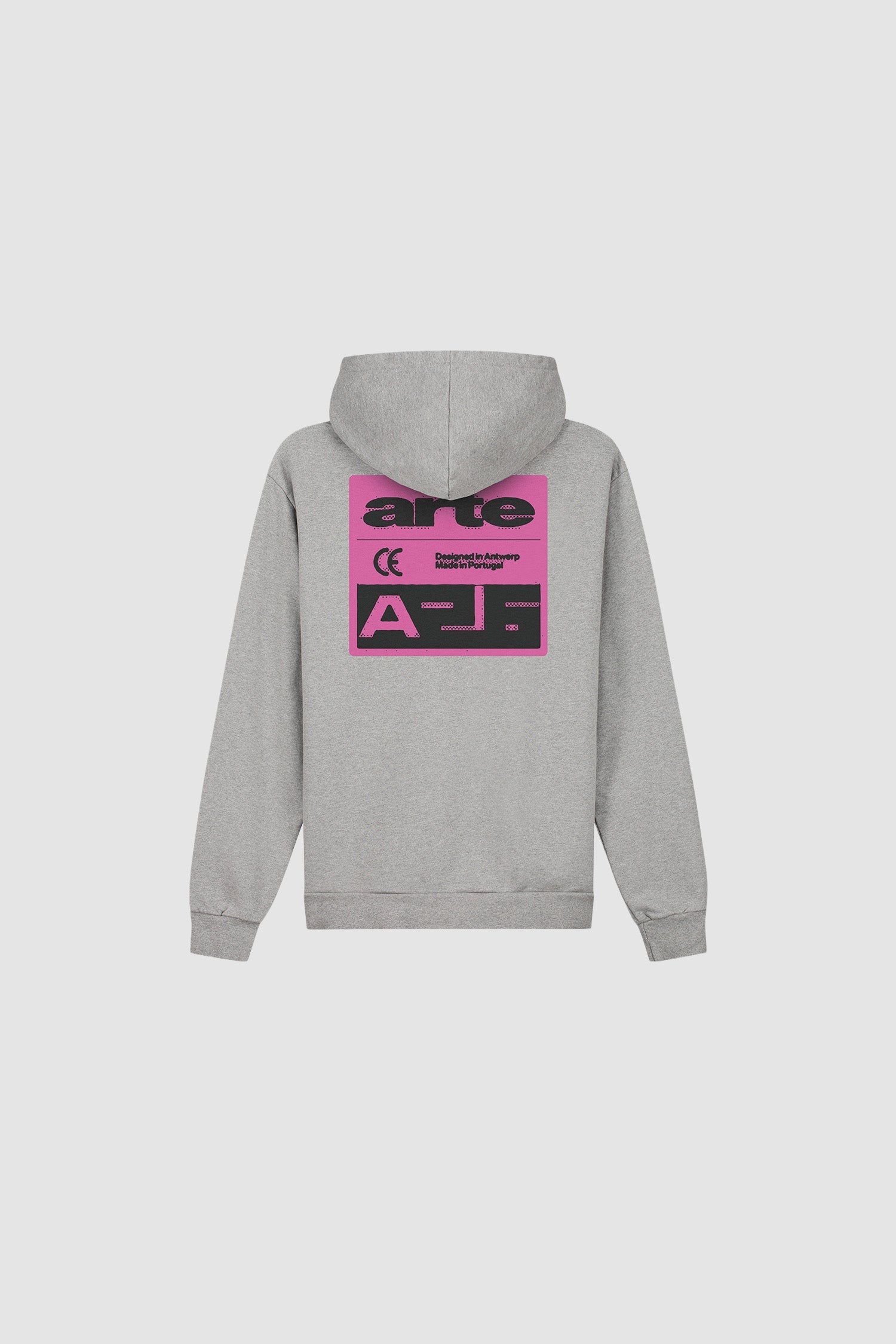 Sweat à capuche « Pink Serial » - Gris