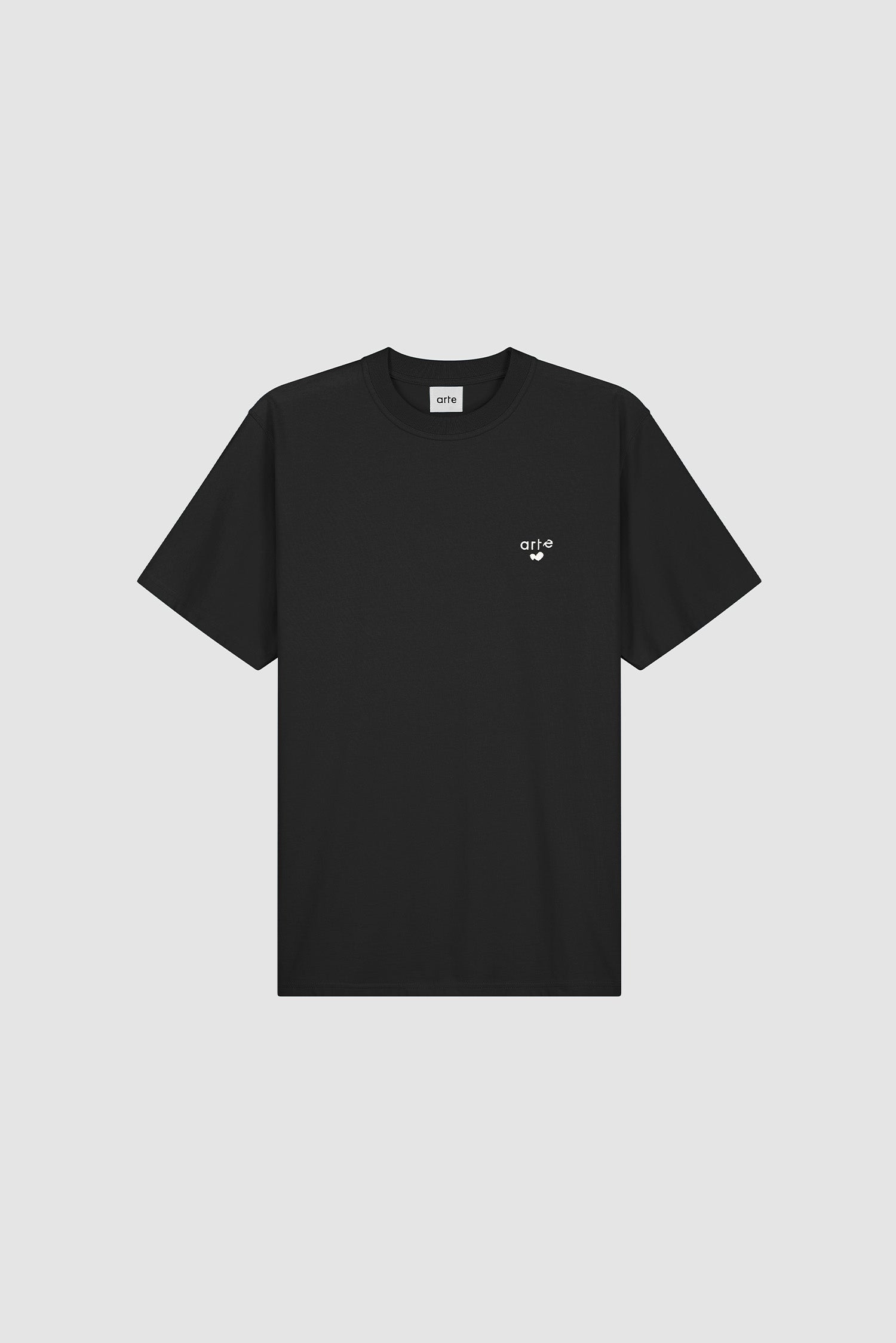 T-shirt avec logo en forme de cœur - Noir