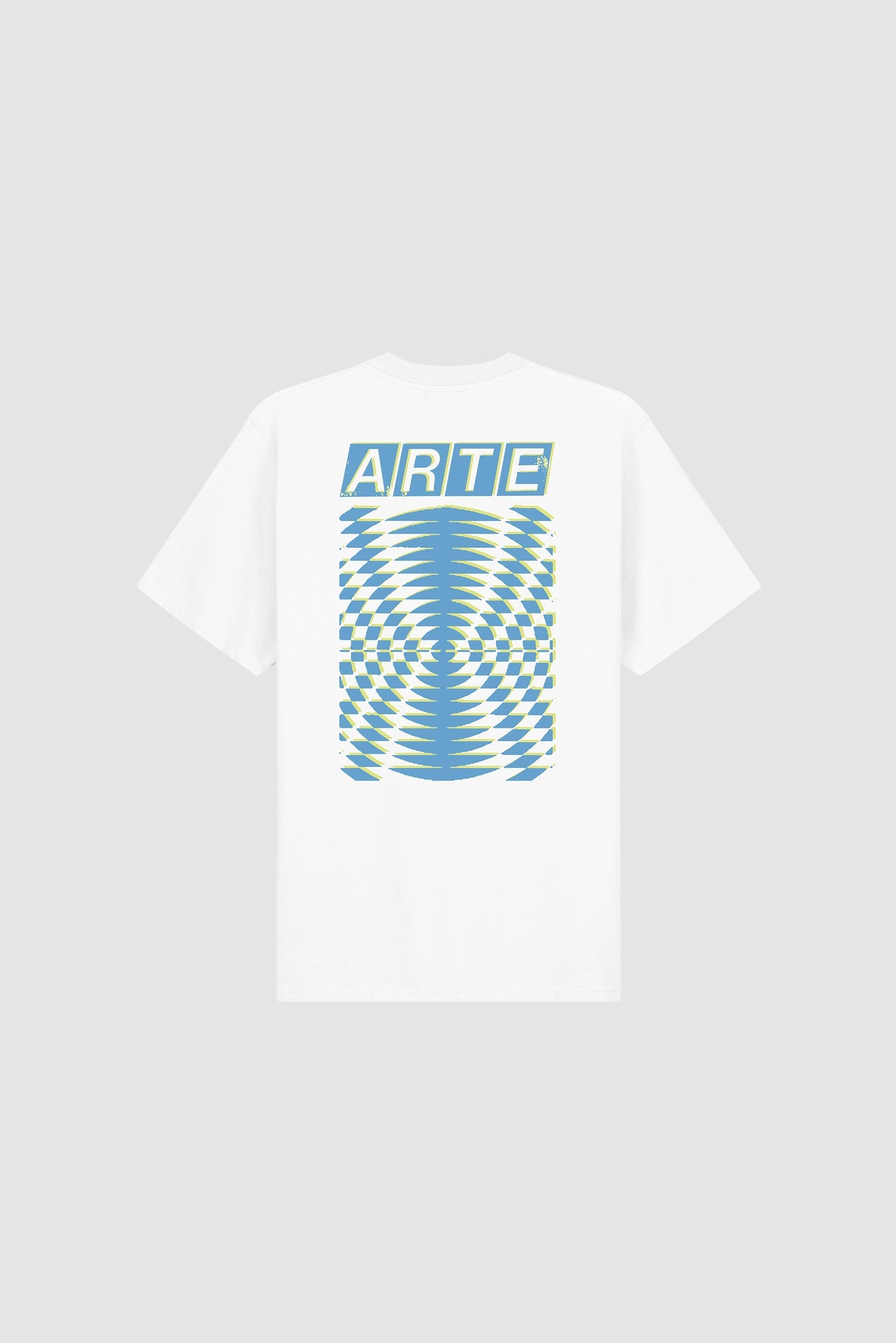 T-shirt à dos imprimé abstrait - Blanc