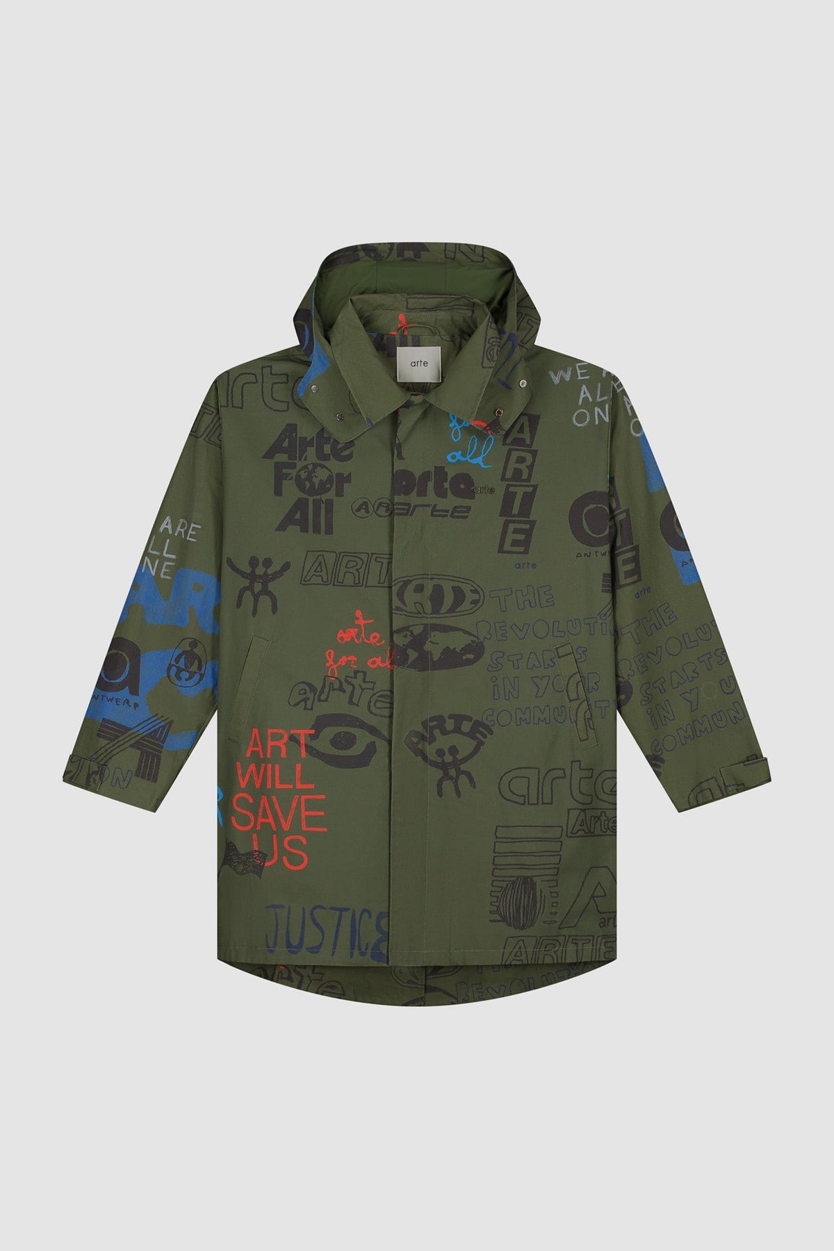Art Saves Coat - Vert foncé