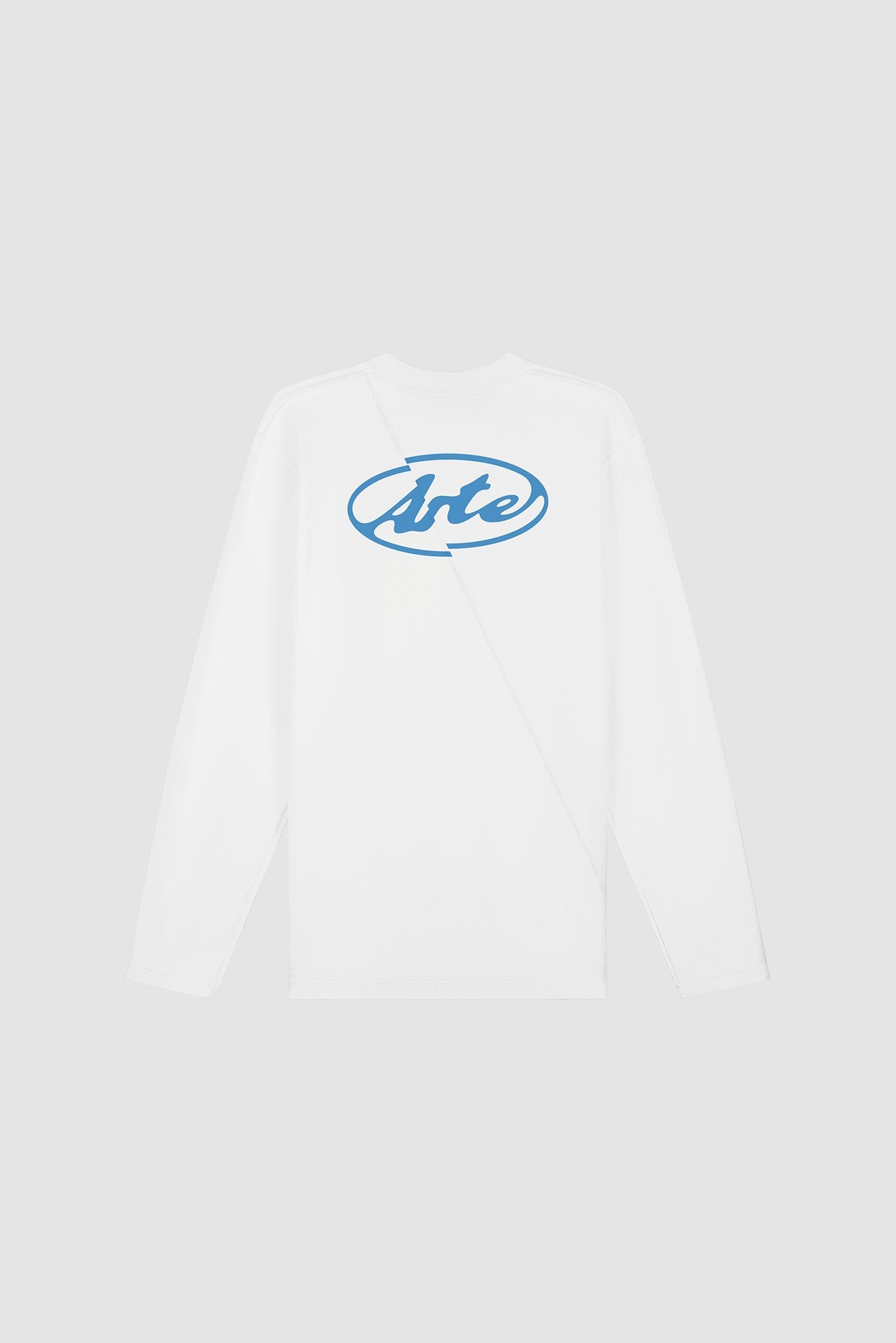 T-shirt à manches longues avec logo cercle dans le dos - Blanc
