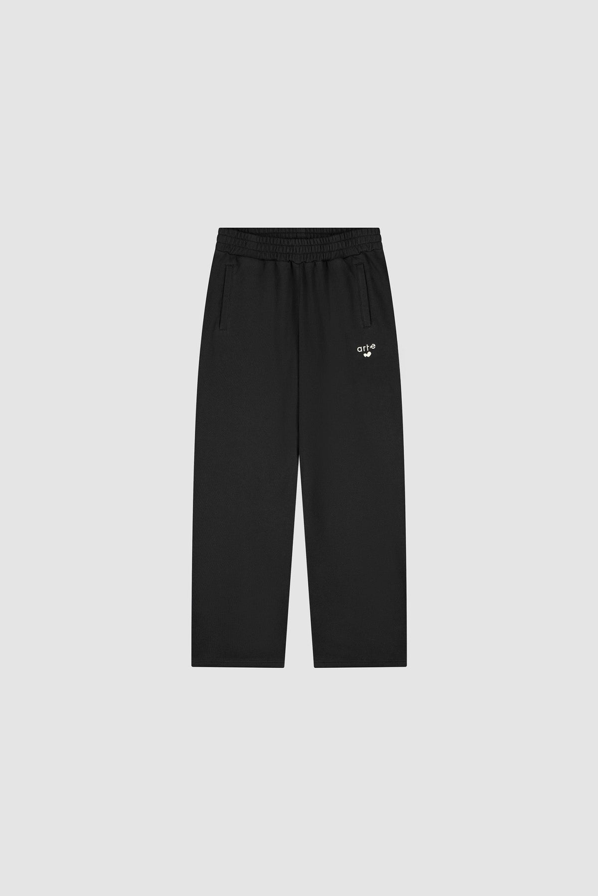 Pantalon de survêtement avec logo en forme de cœur - Noir