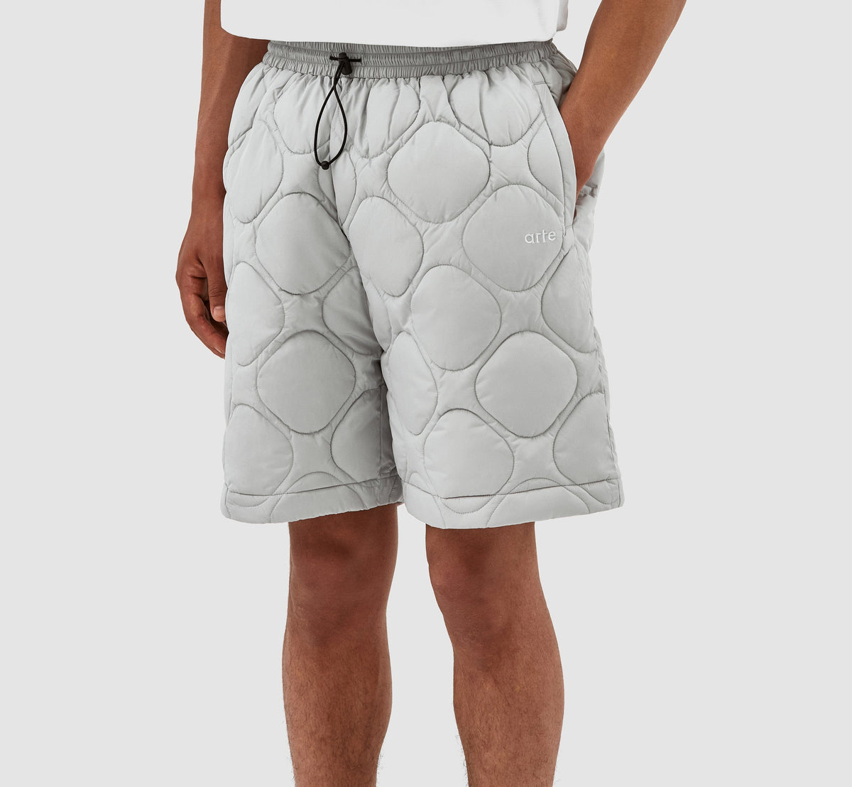 Short matelassé Steiner - Gris clair