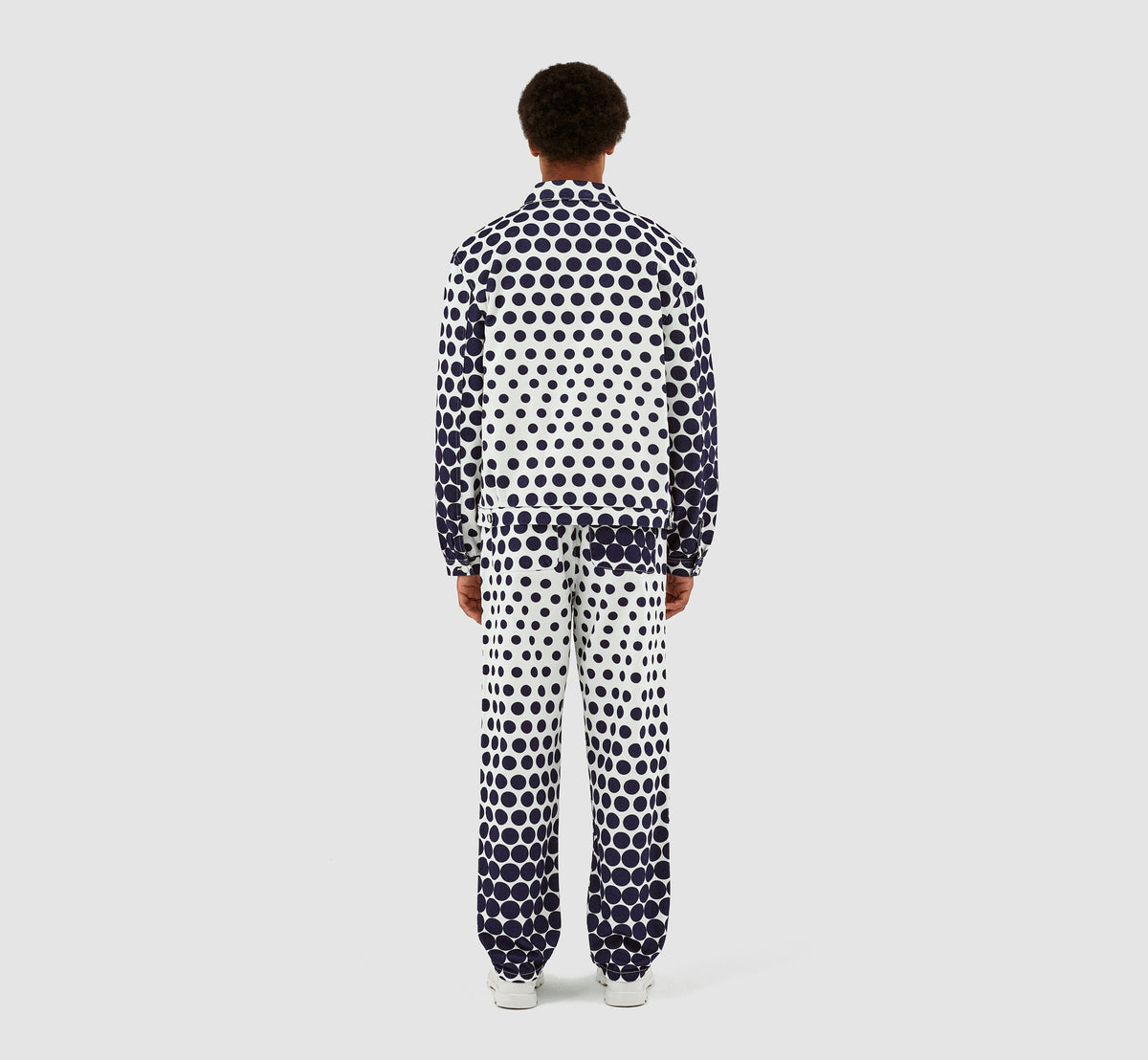 Veste à pois Jackson - Marine/Blanc