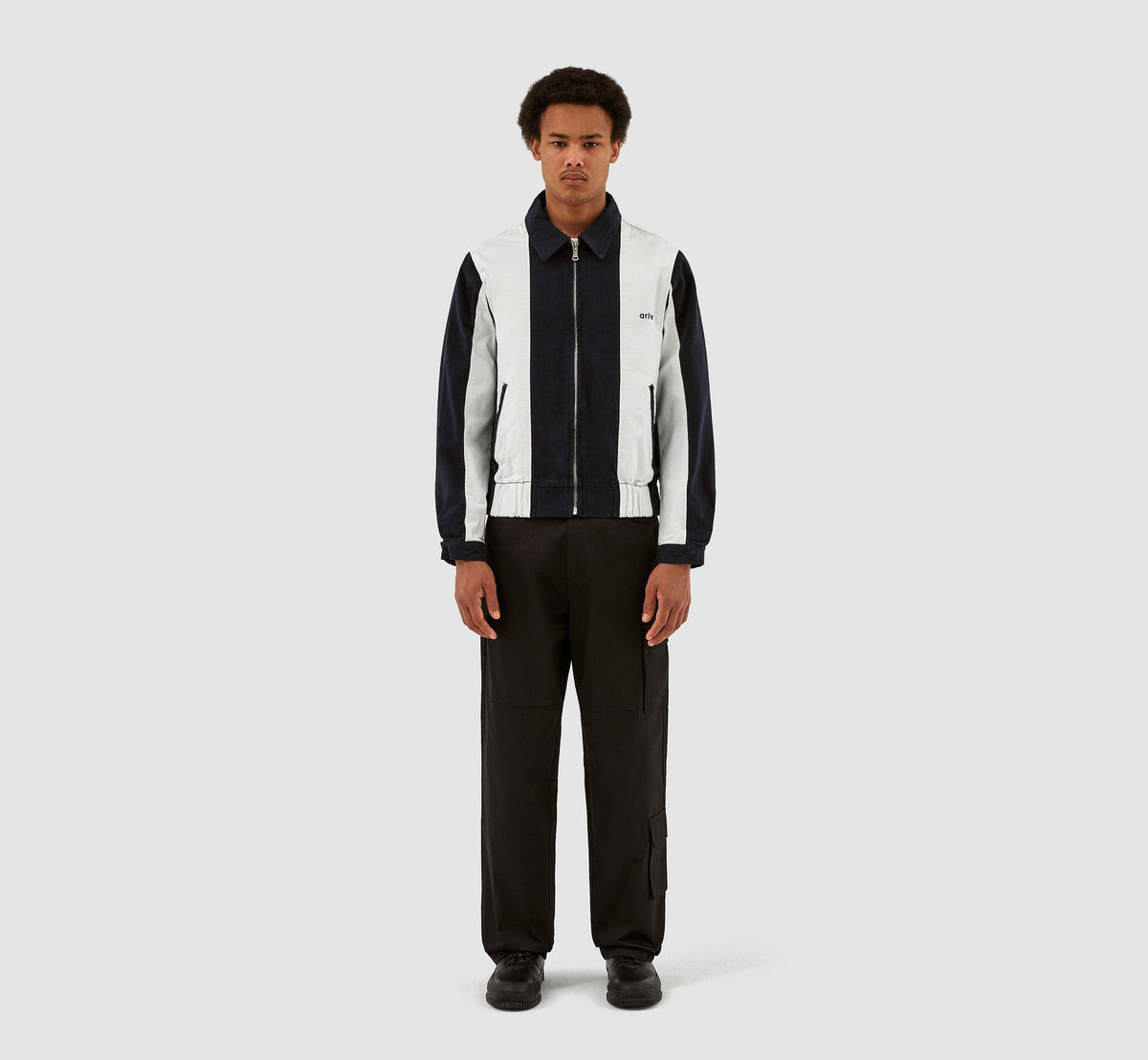 Jeffrey Stripe - Marine/Blanc