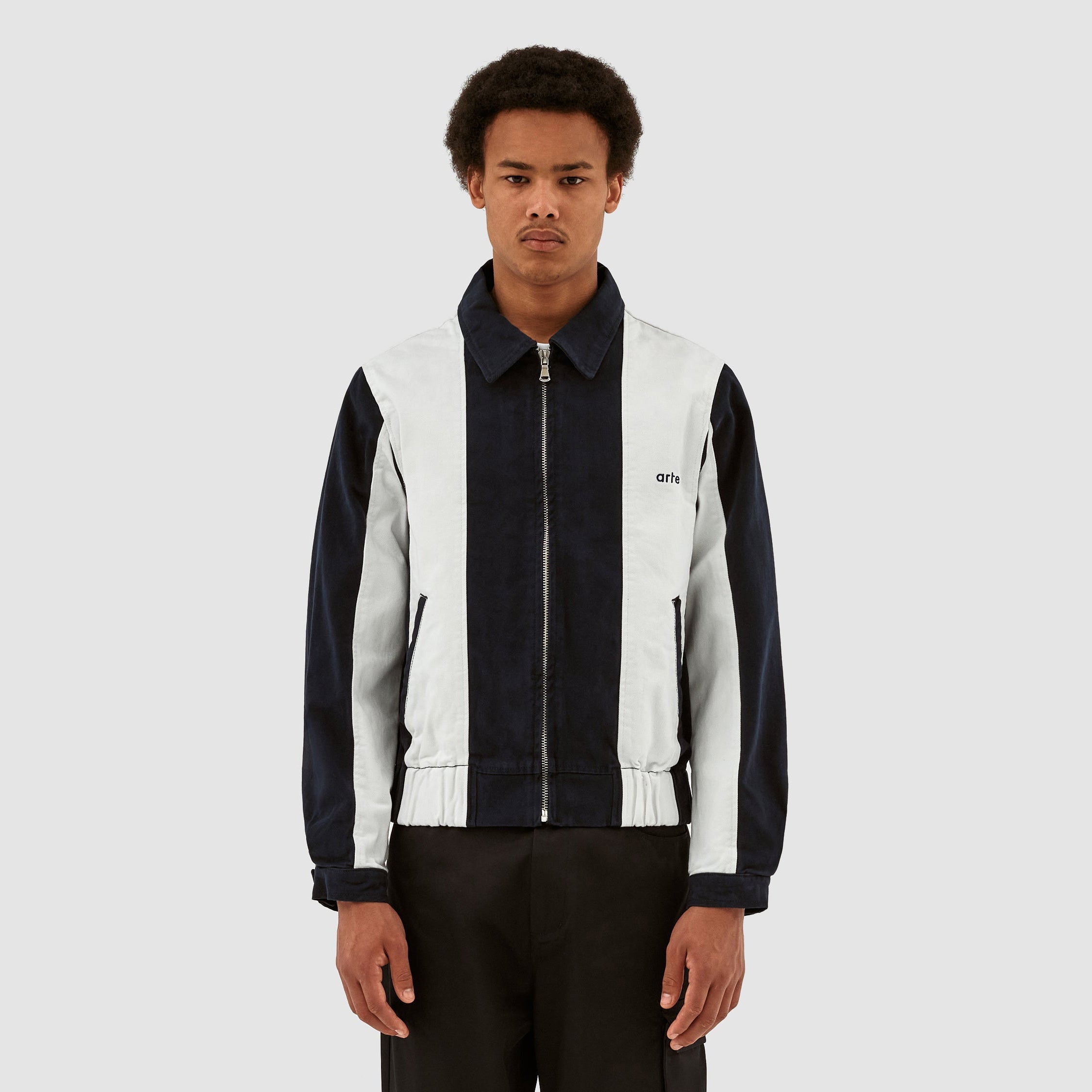 Jeffrey Stripe - Marine/Blanc