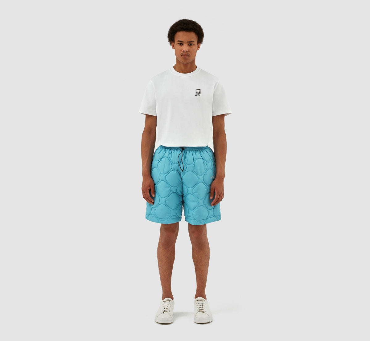 Short matelassé Steiner - Bleu clair