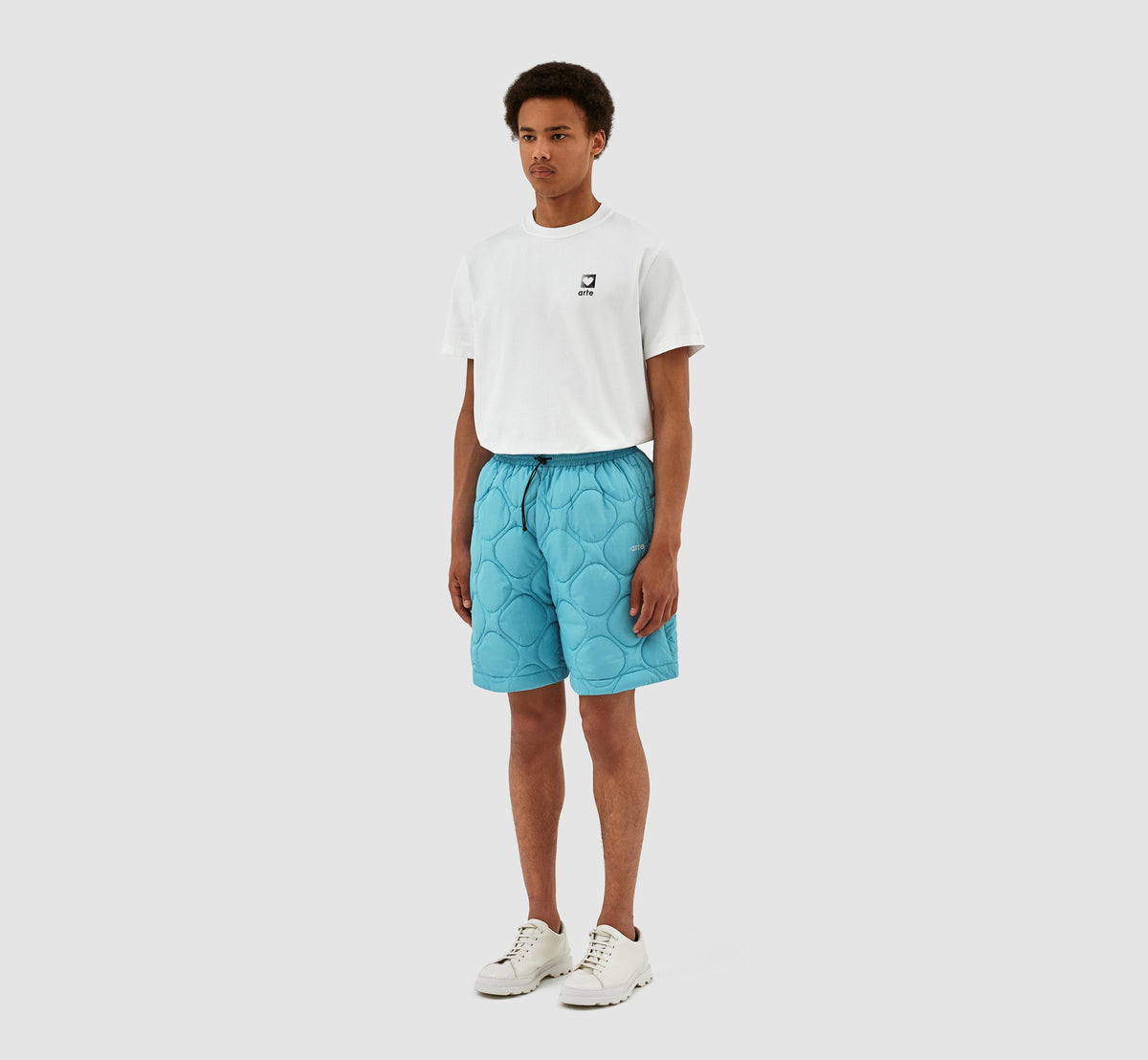 Short matelassé Steiner - Bleu clair