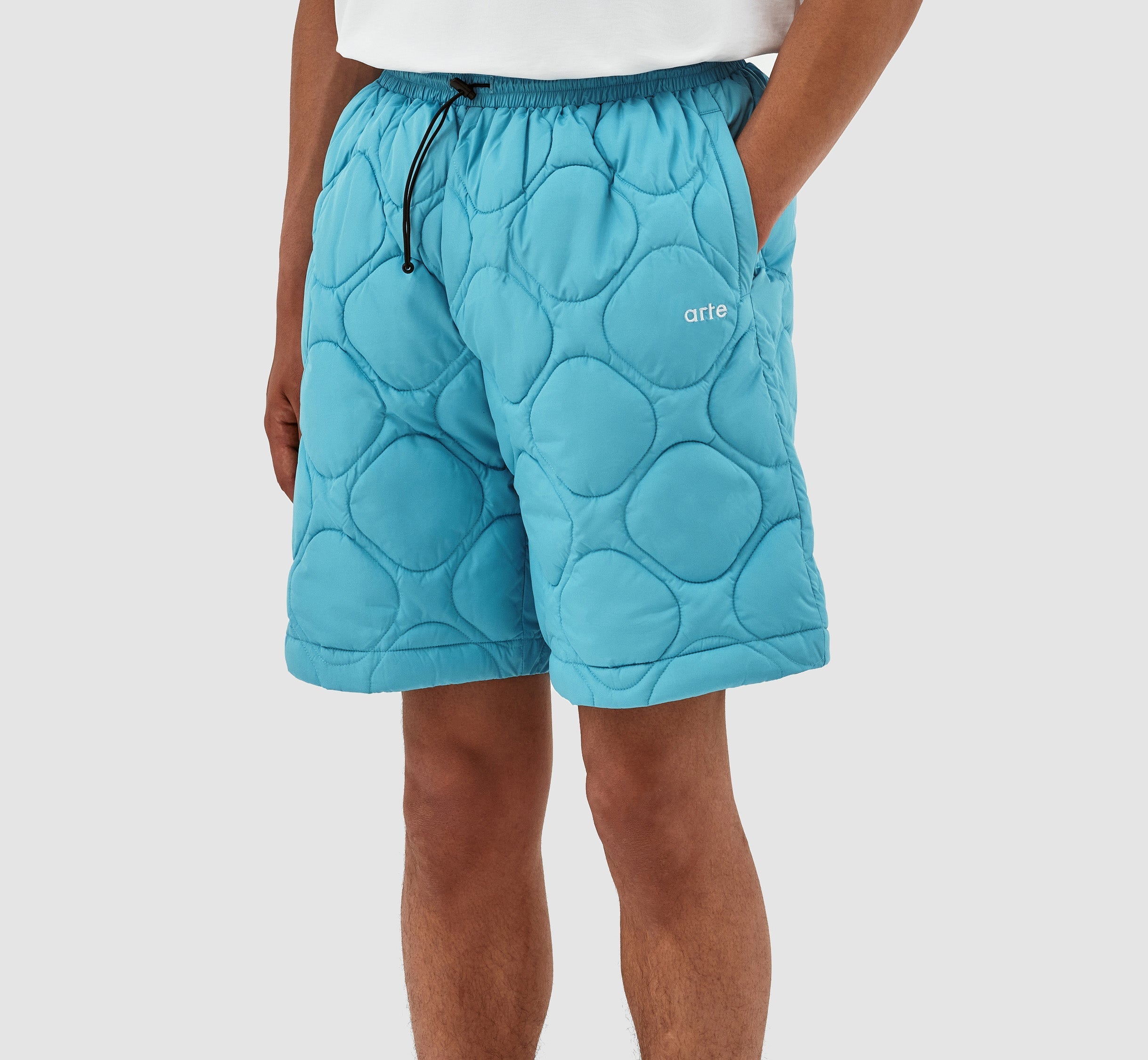 Short matelassé Steiner - Bleu clair