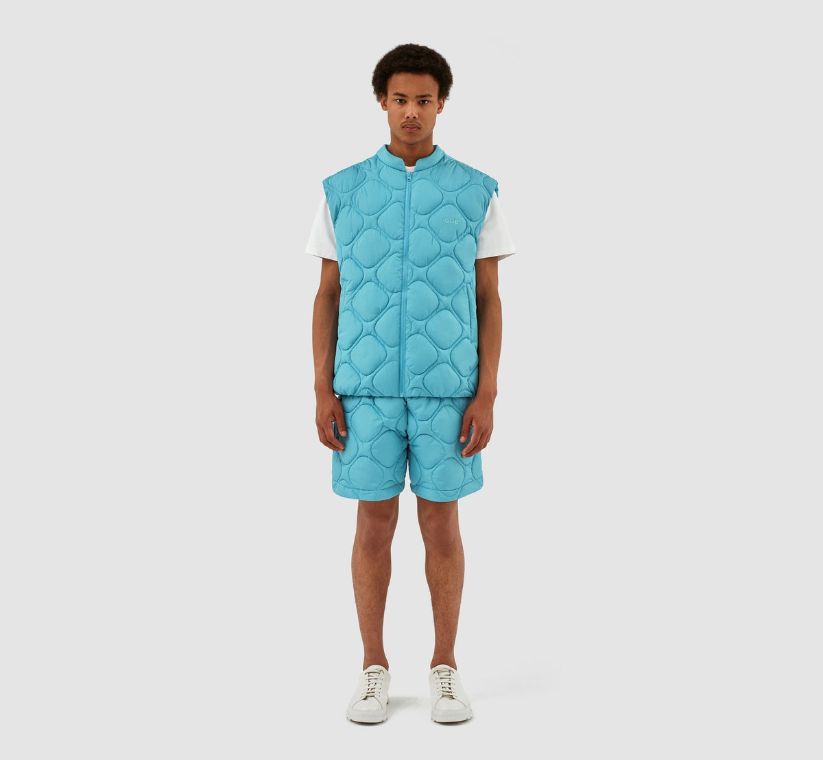 Short matelassé Steiner - Bleu clair