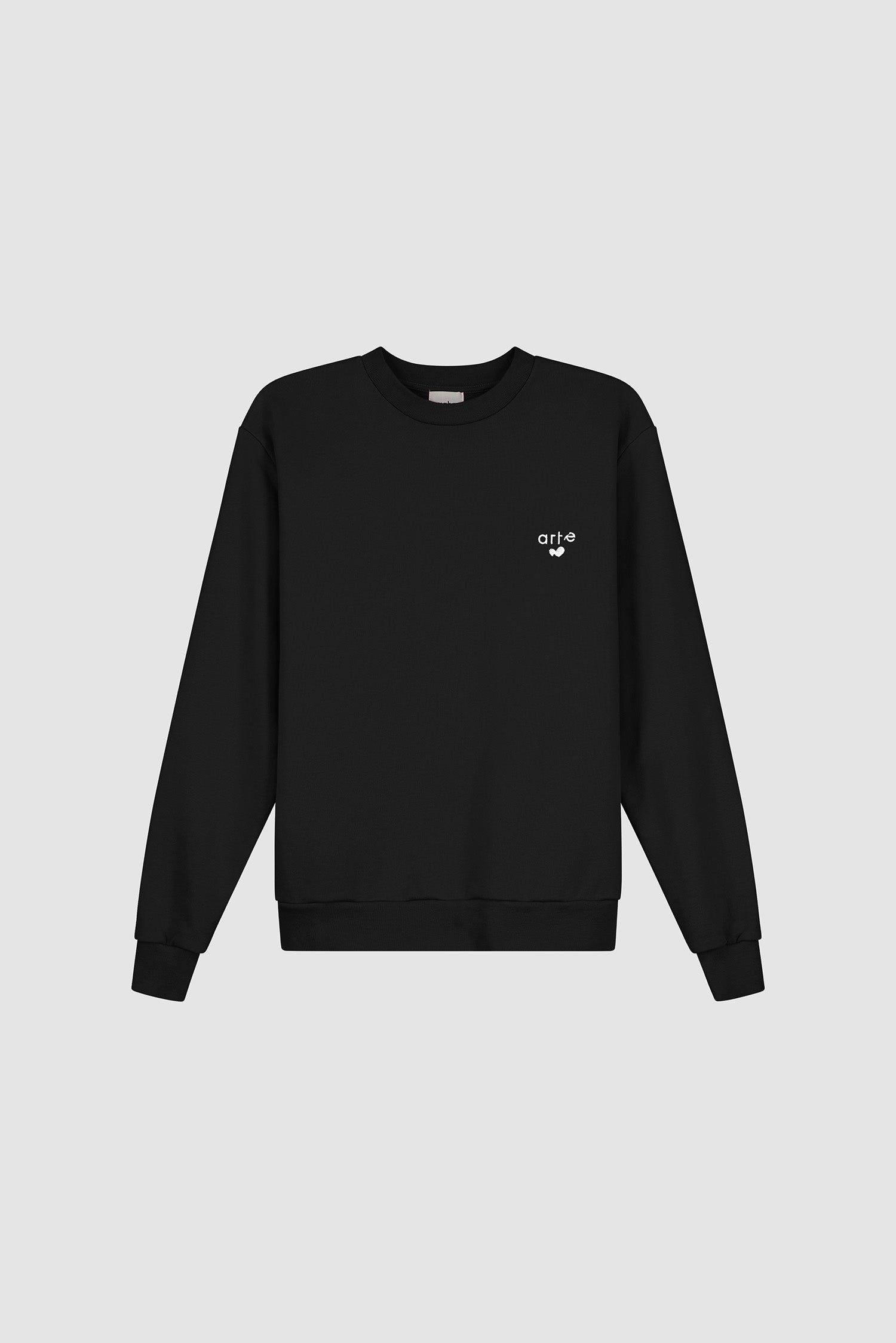T-shirt à col rond avec logo cœur - Noir