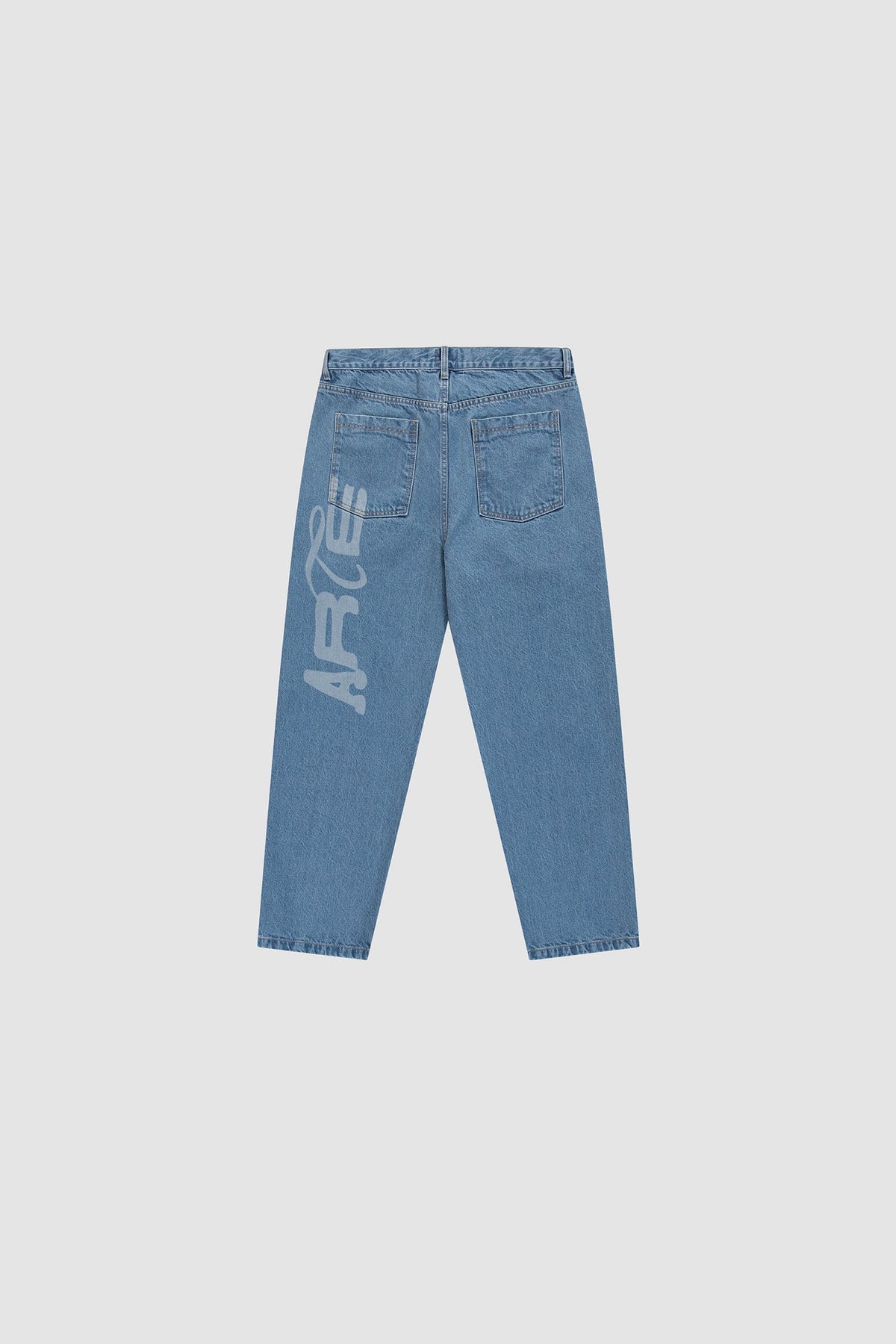 Pantalon en jean à motifs au pochoir - Denim Bleach