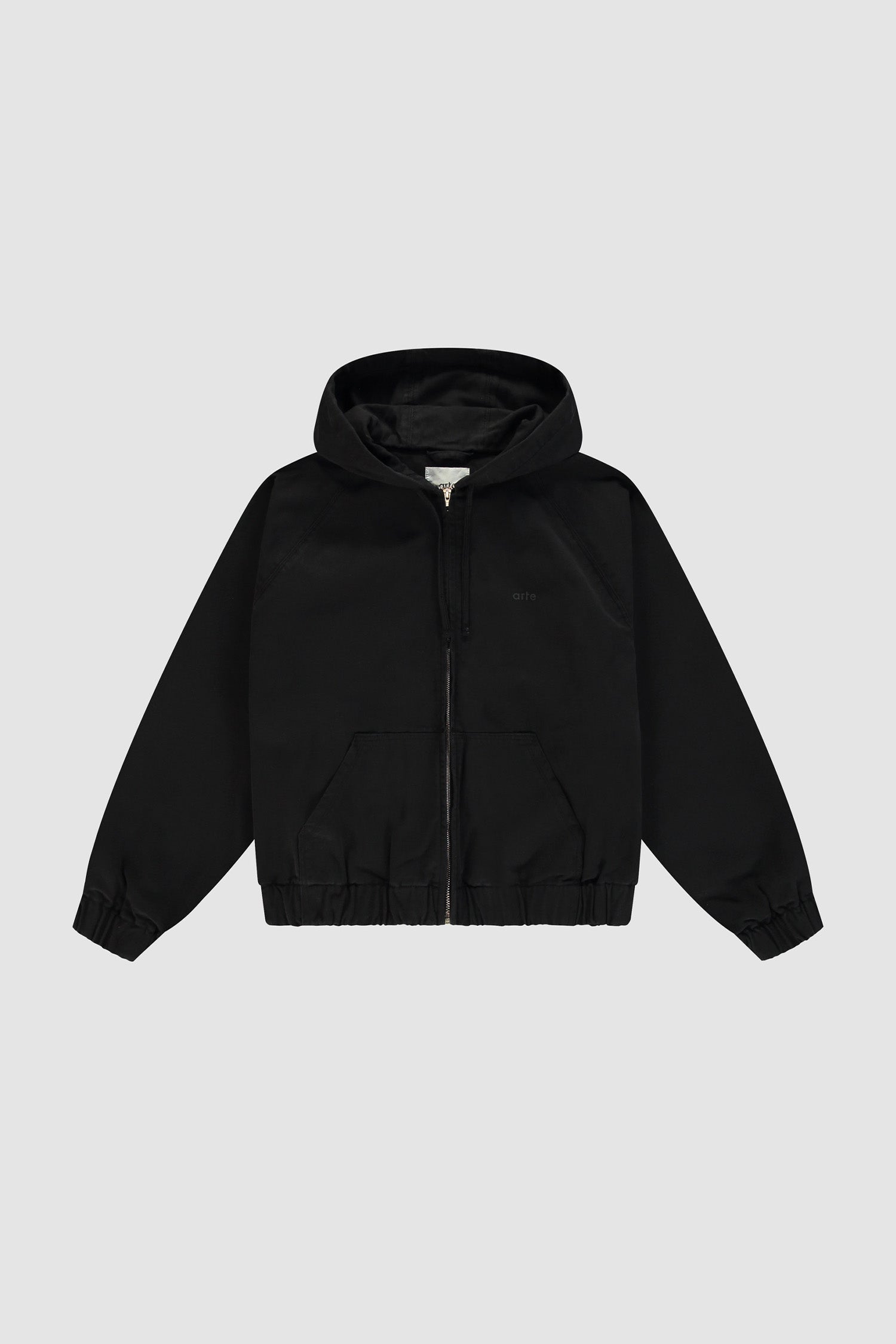 Veste à capuche en toile - Noir