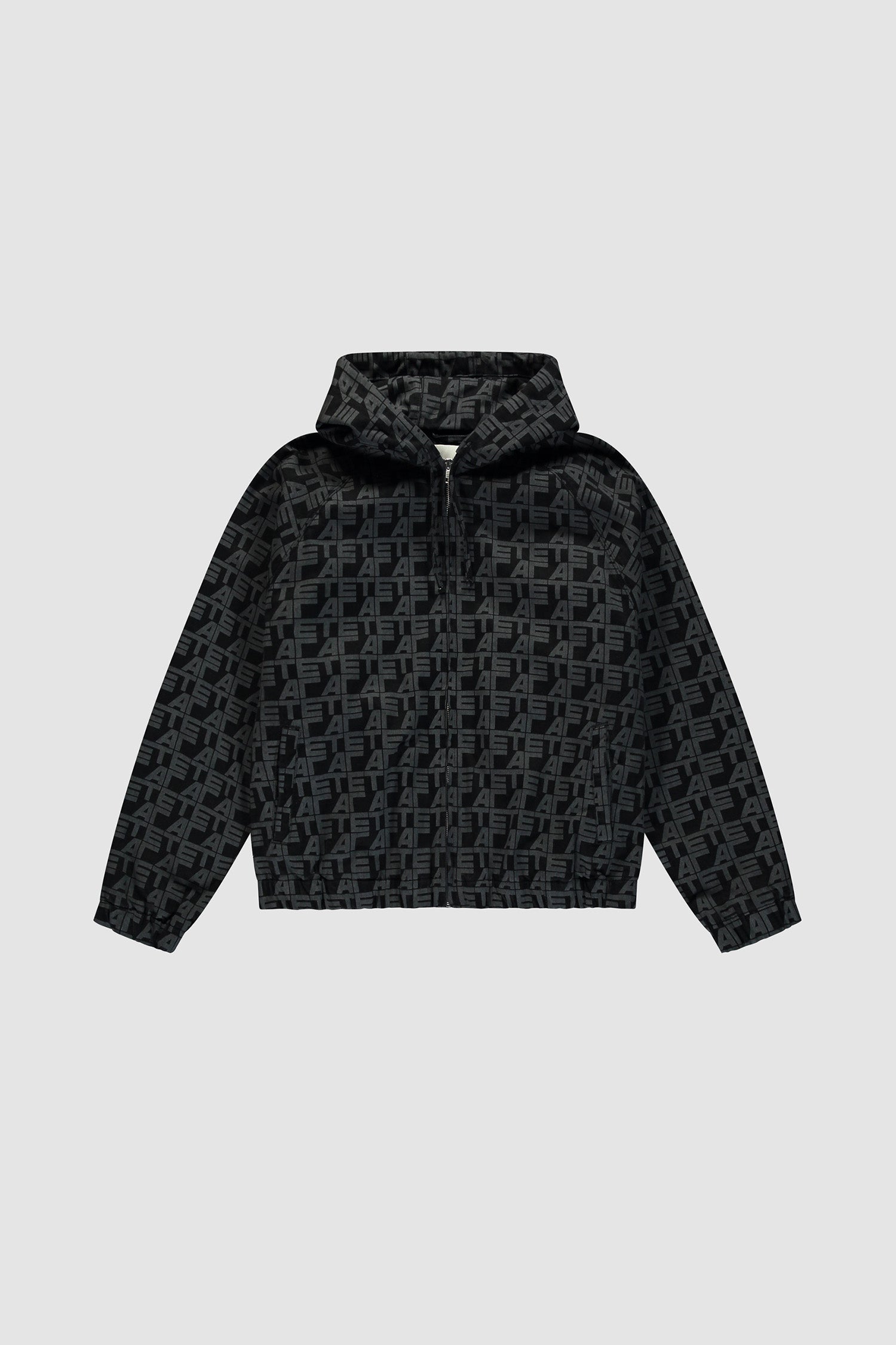 Veste en jean à carreaux sur toute la surface - Jean noir