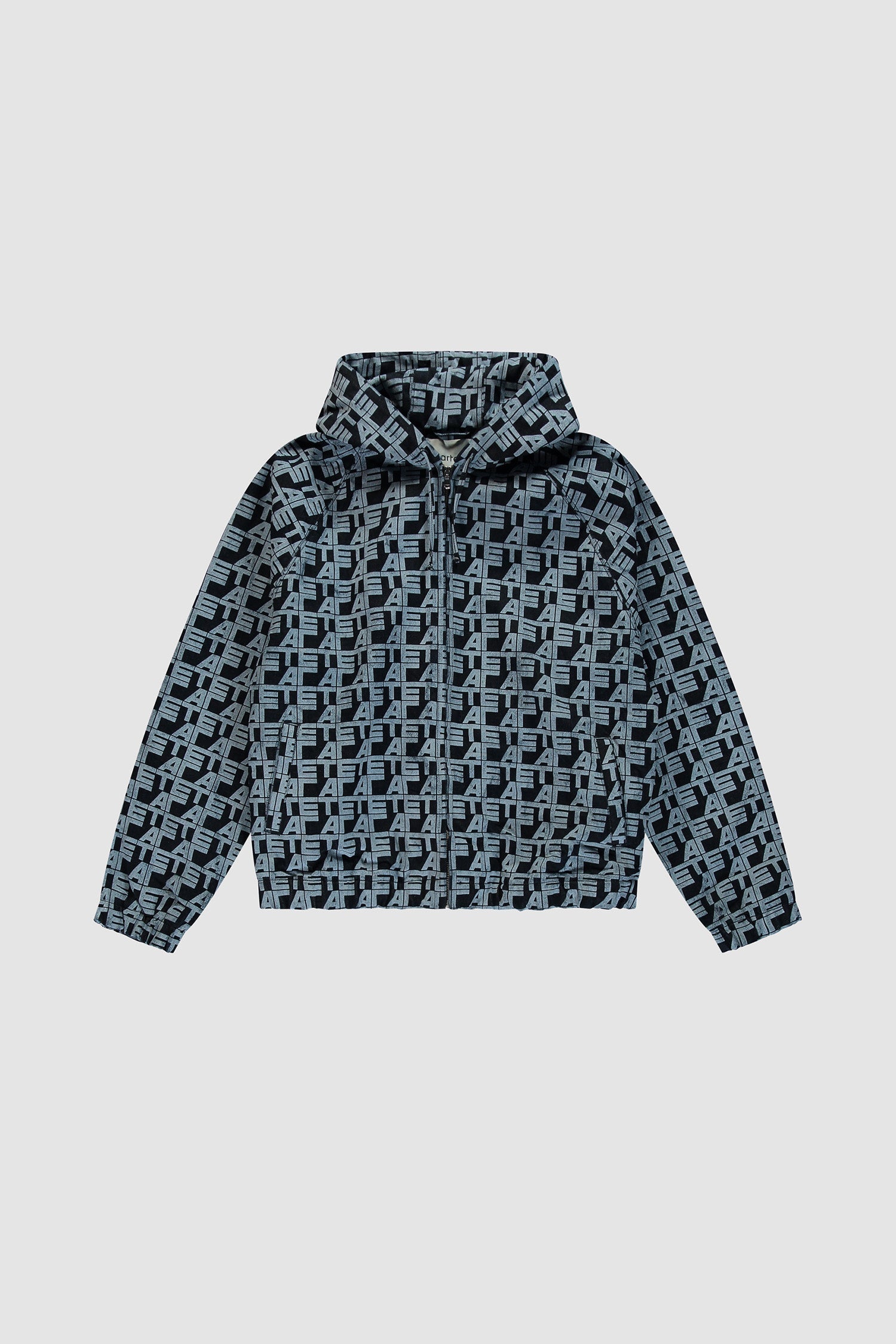 Veste en jean à carreaux sur toute la surface - Jean