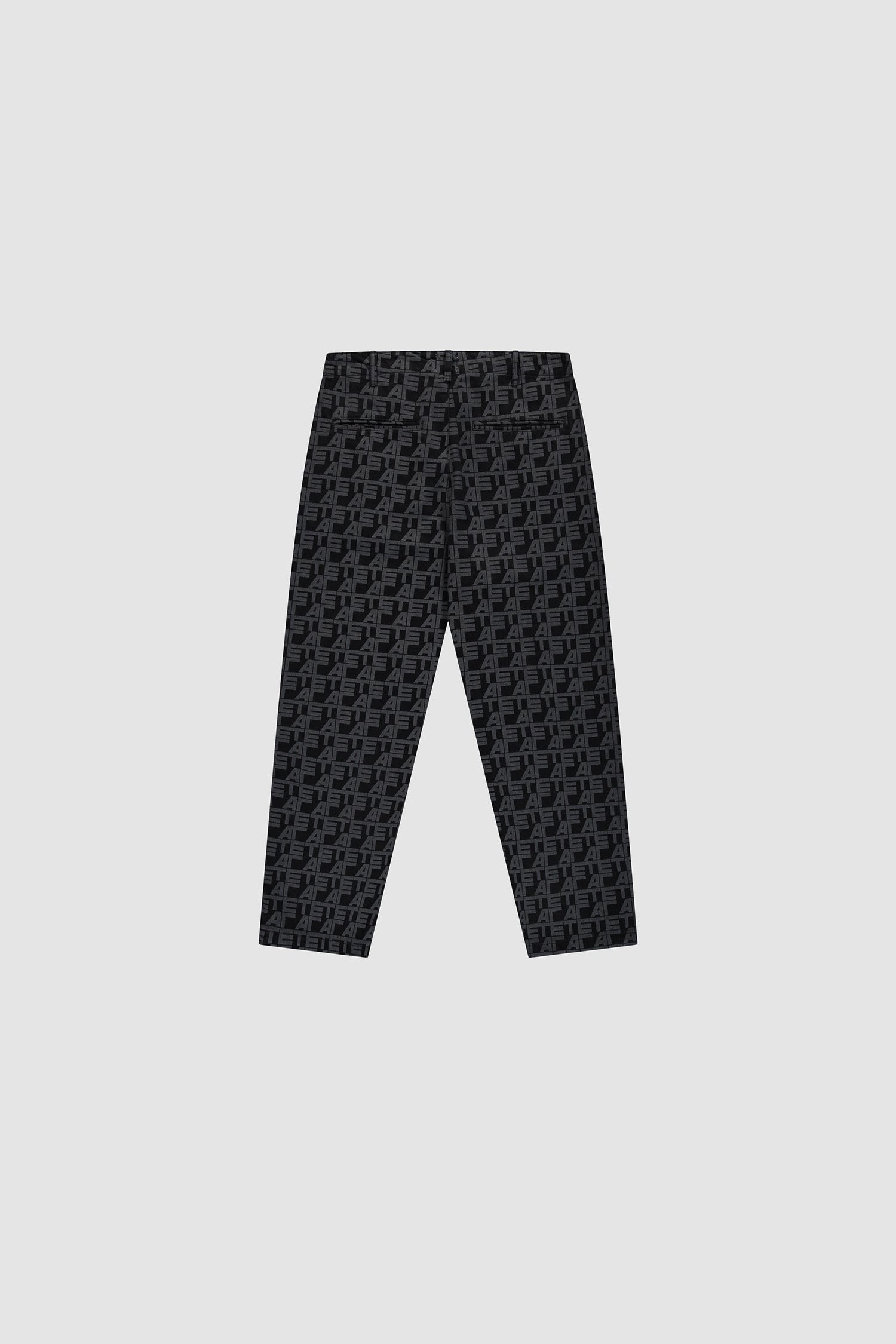 Pantalon à carreaux sur toute la surface - Denim noir