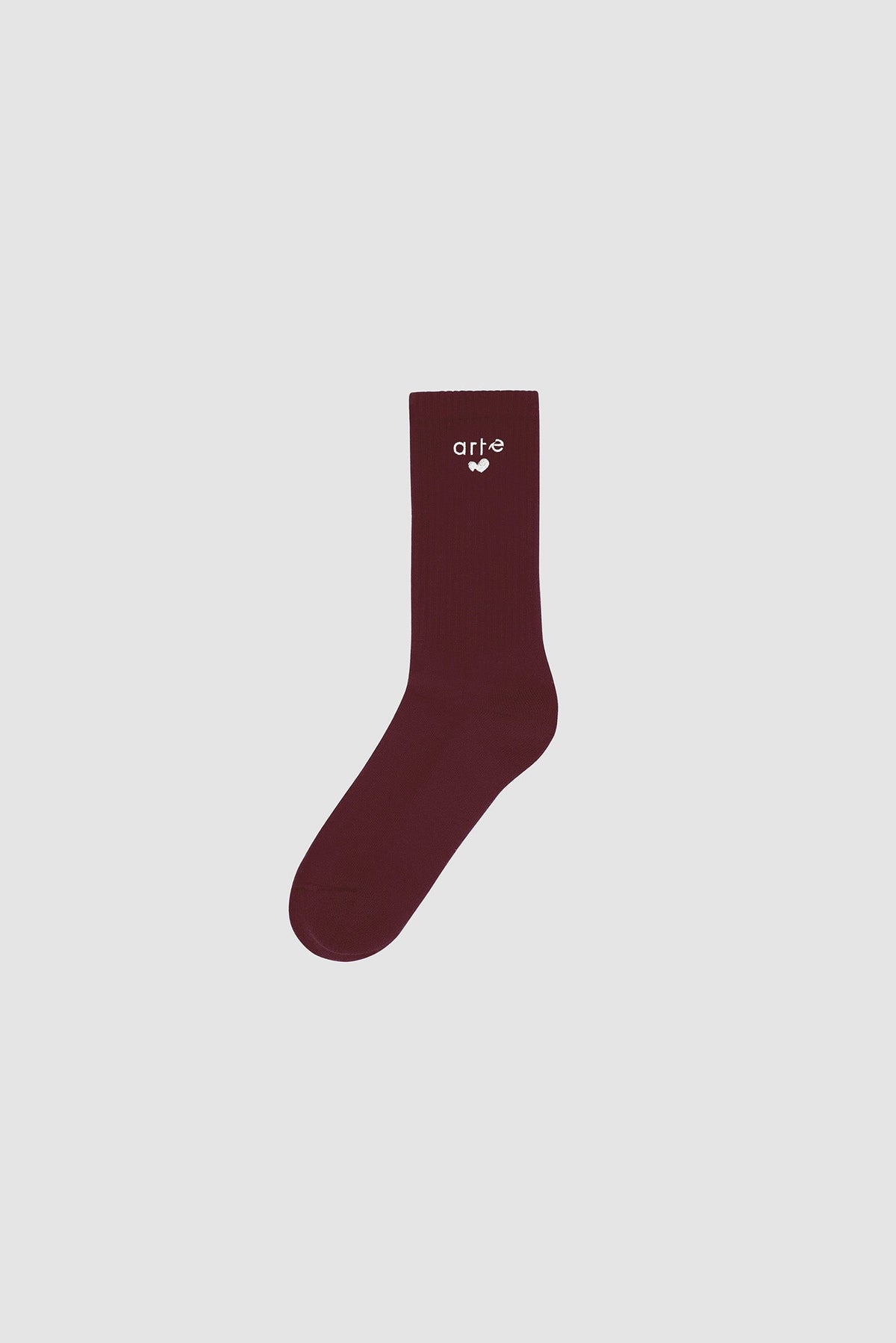 Chaussettes avec logo cœur - Bordeaux