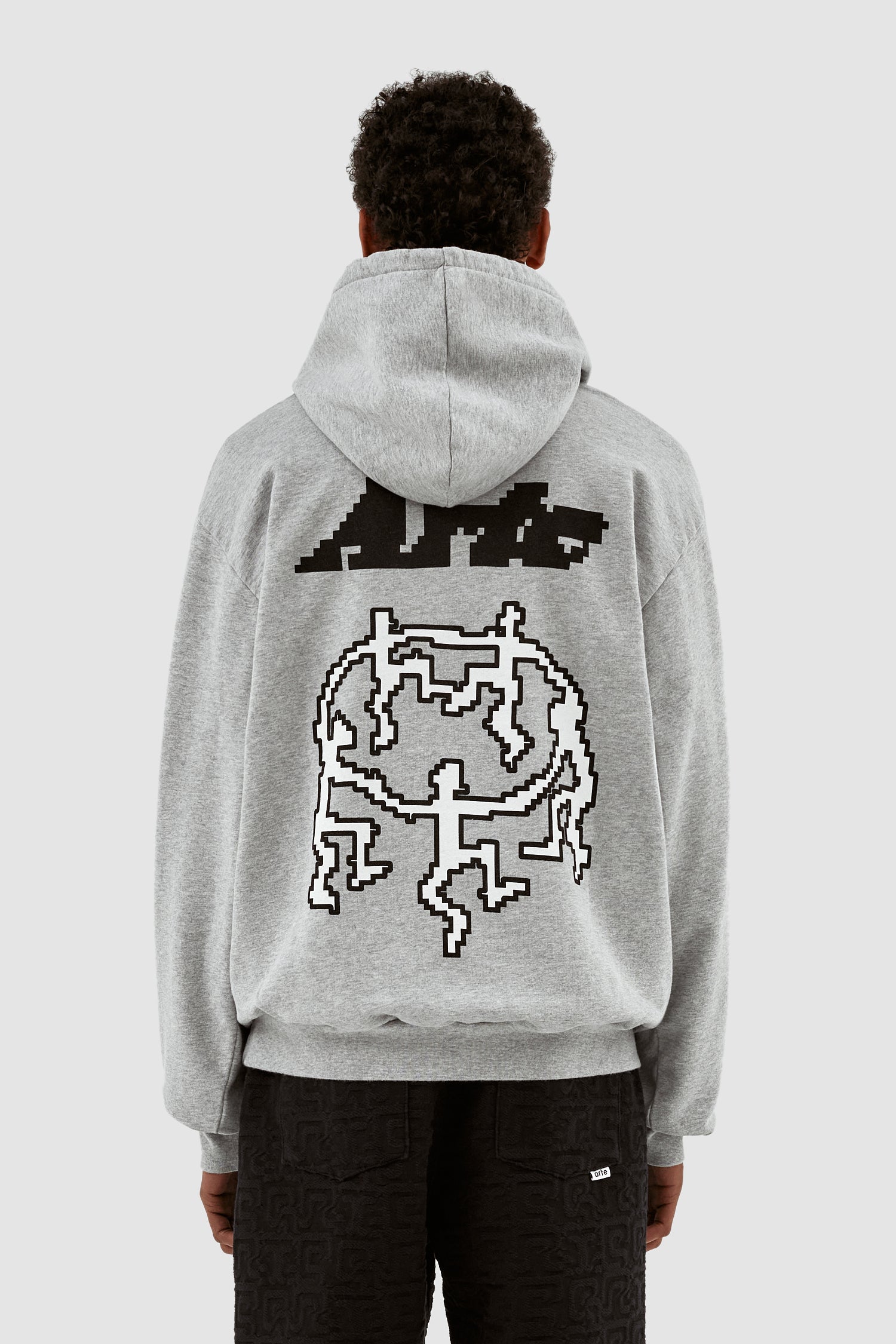 Sweat à capuche Harmon Back Pixel Dancers - Gris