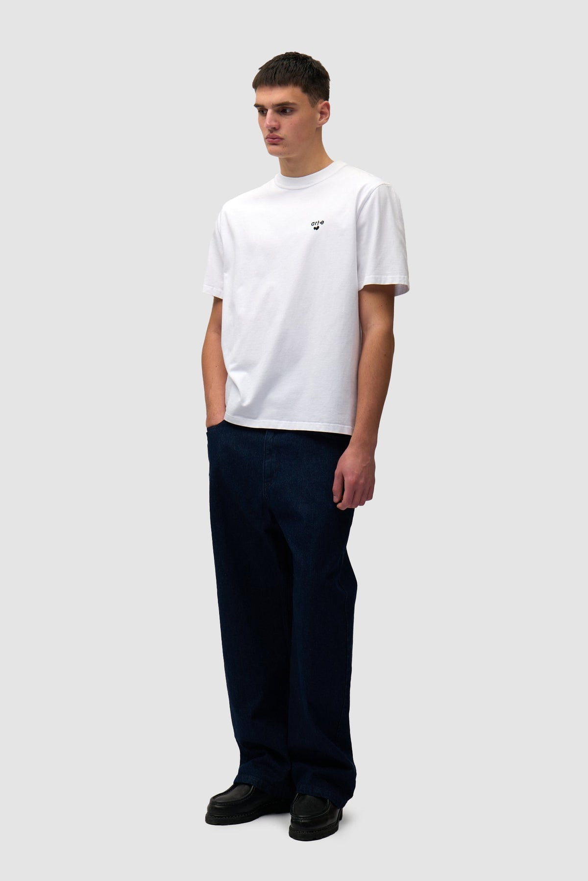 T-shirt avec logo en forme de cœur - blanc