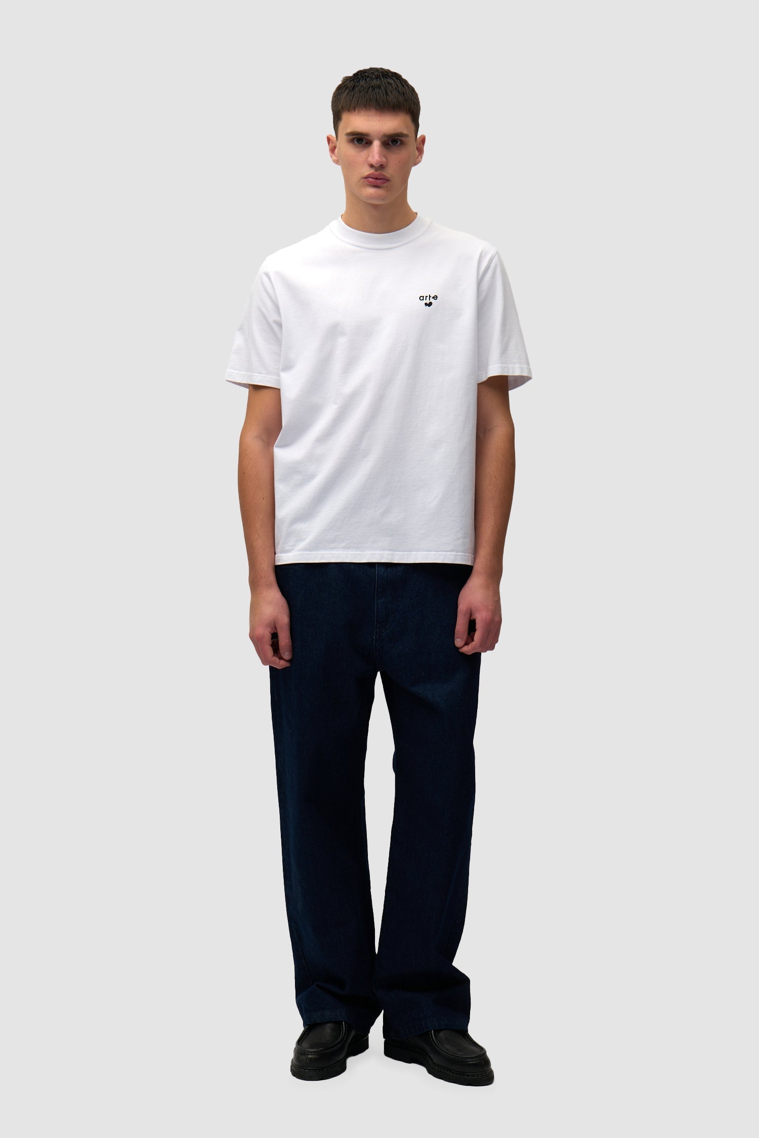 T-shirt avec logo en forme de cœur - blanc