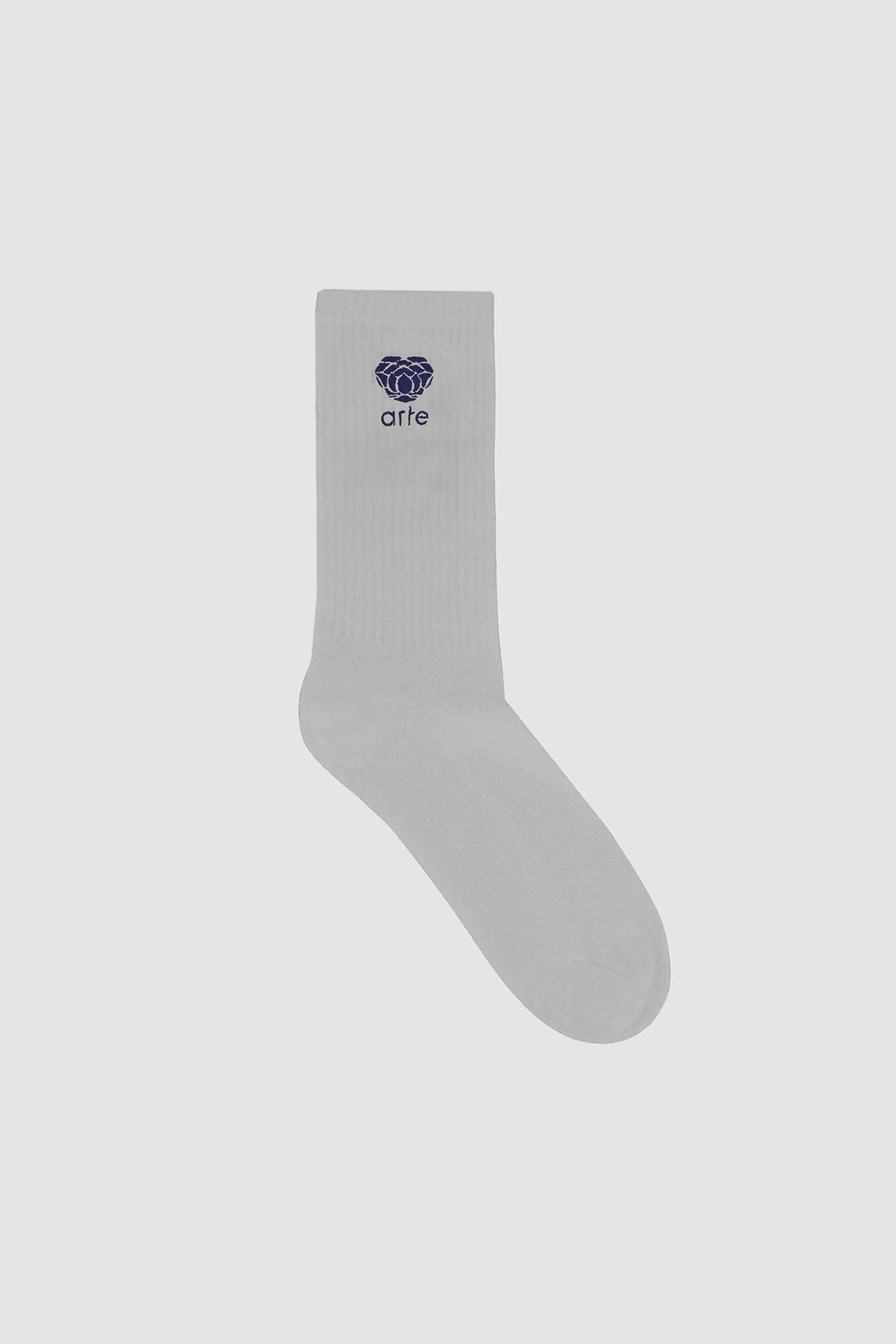 Chaussettes à logo fleuri - Gris